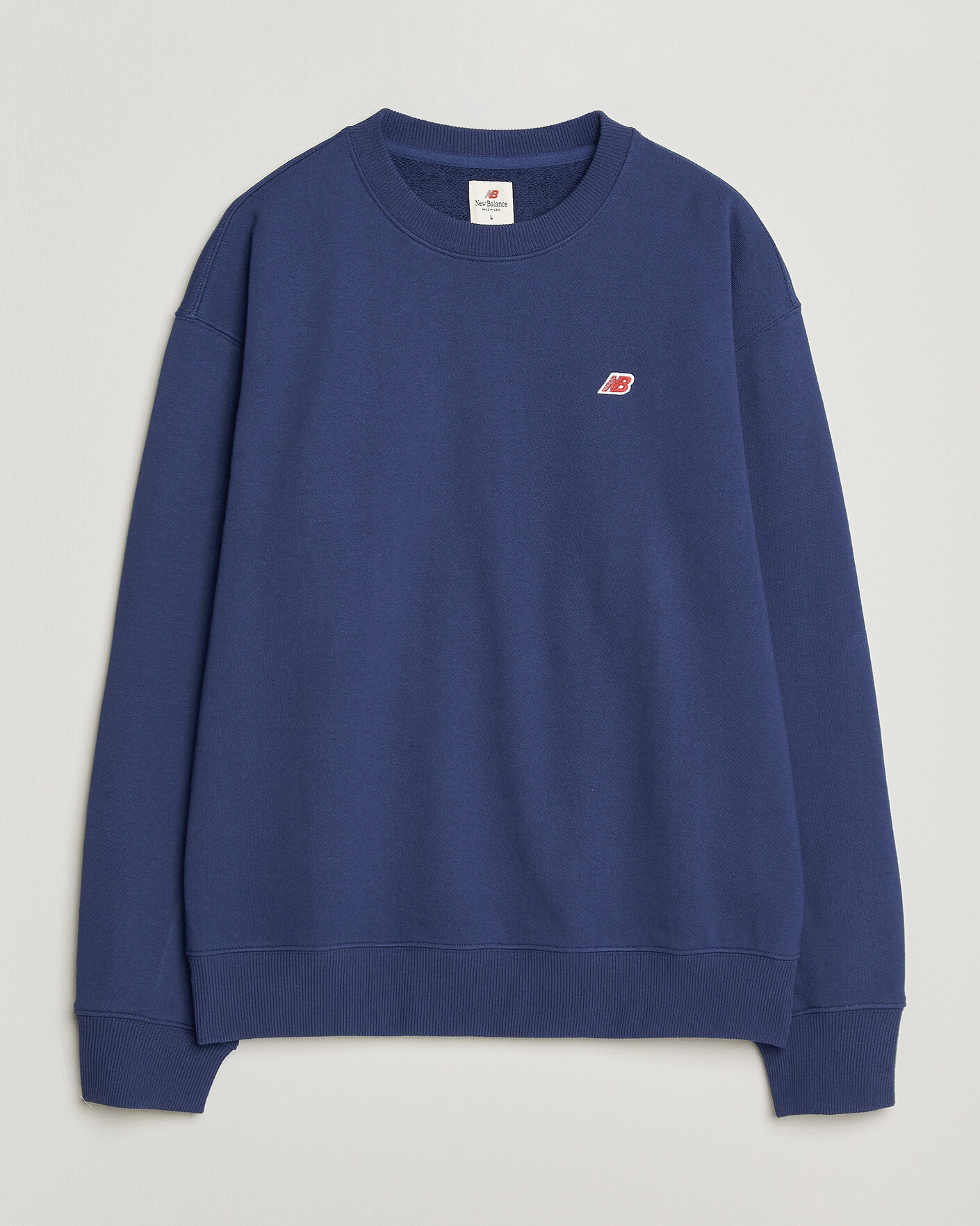 Herr | Tröjor | New Balance Made In US & UK | New Balance Made in Made In USA Core Sweatshirt Blue Oyster