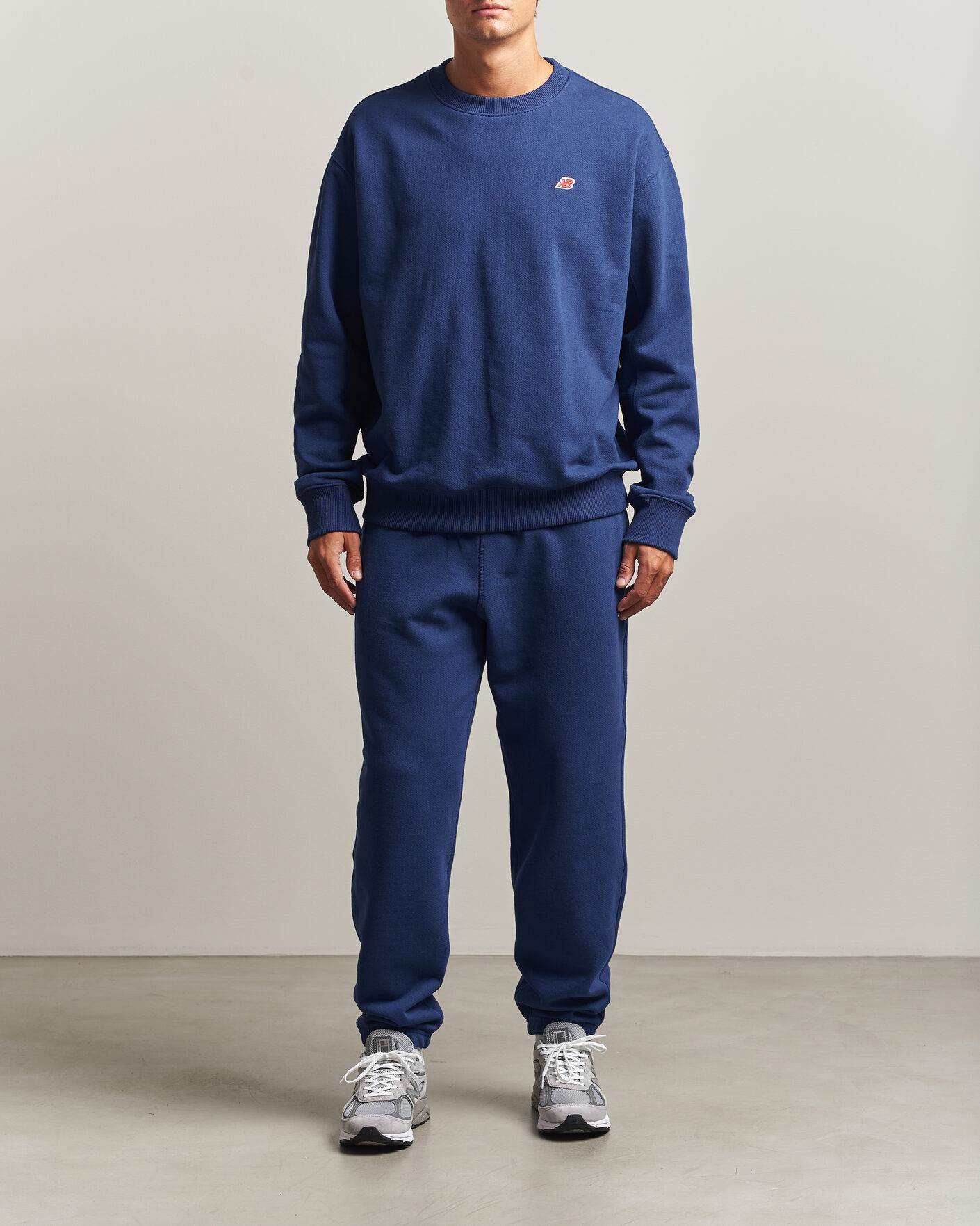 Herr | Tröjor | New Balance Made In US & UK | New Balance Made in Made In USA Core Sweatshirt Blue Oyster