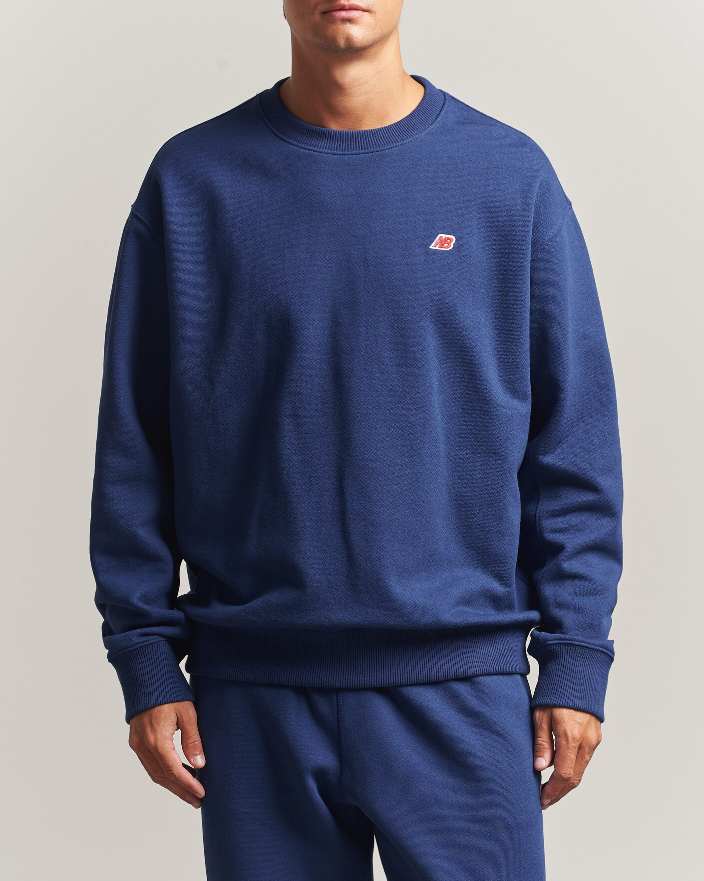 Herr | Tröjor | New Balance Made In US & UK | New Balance Made in Made In USA Core Sweatshirt Blue Oyster
