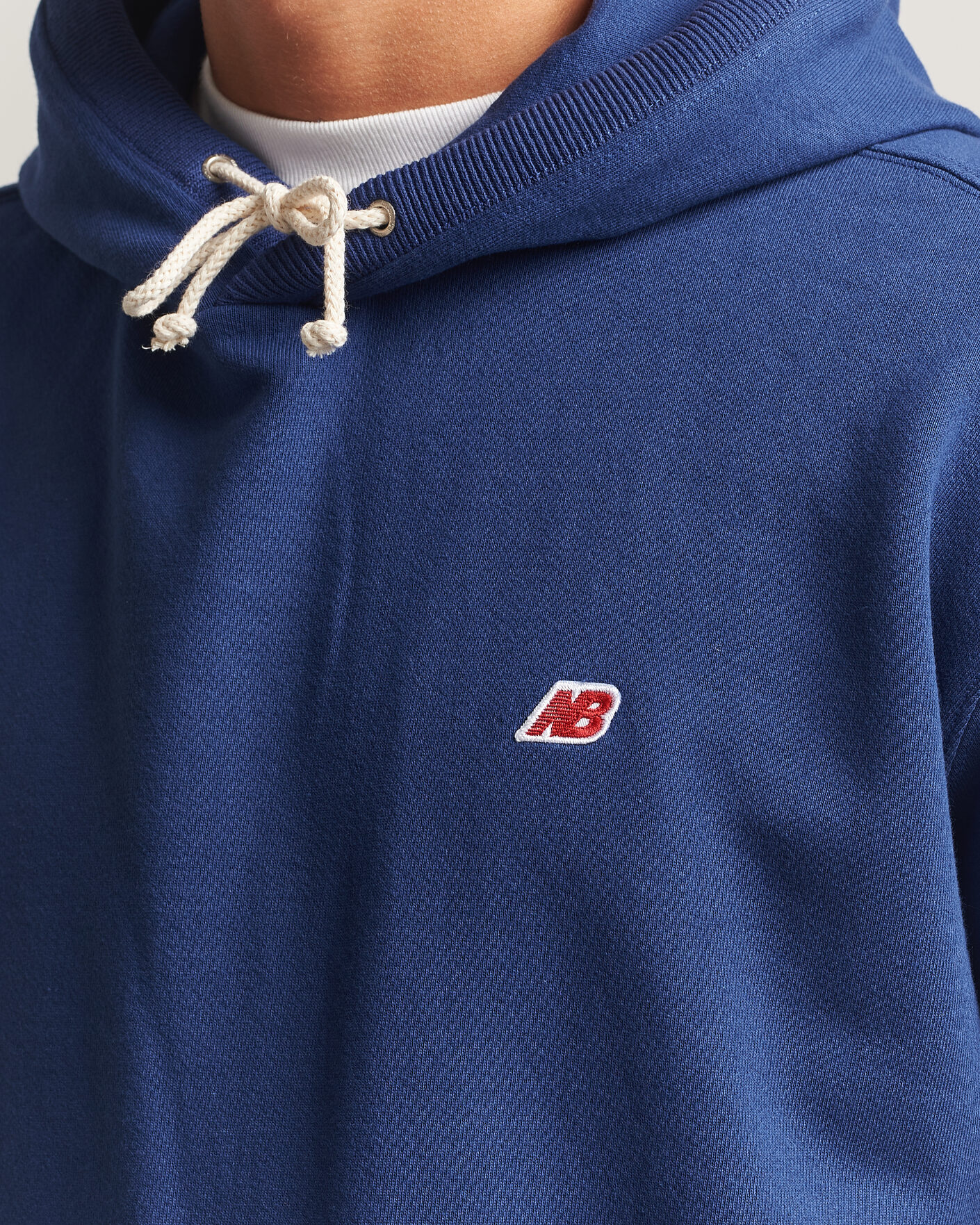 Herr | Tröjor | New Balance Made In US & UK | New Balance Made in Made In USA Core Hoodie Blue Oyster