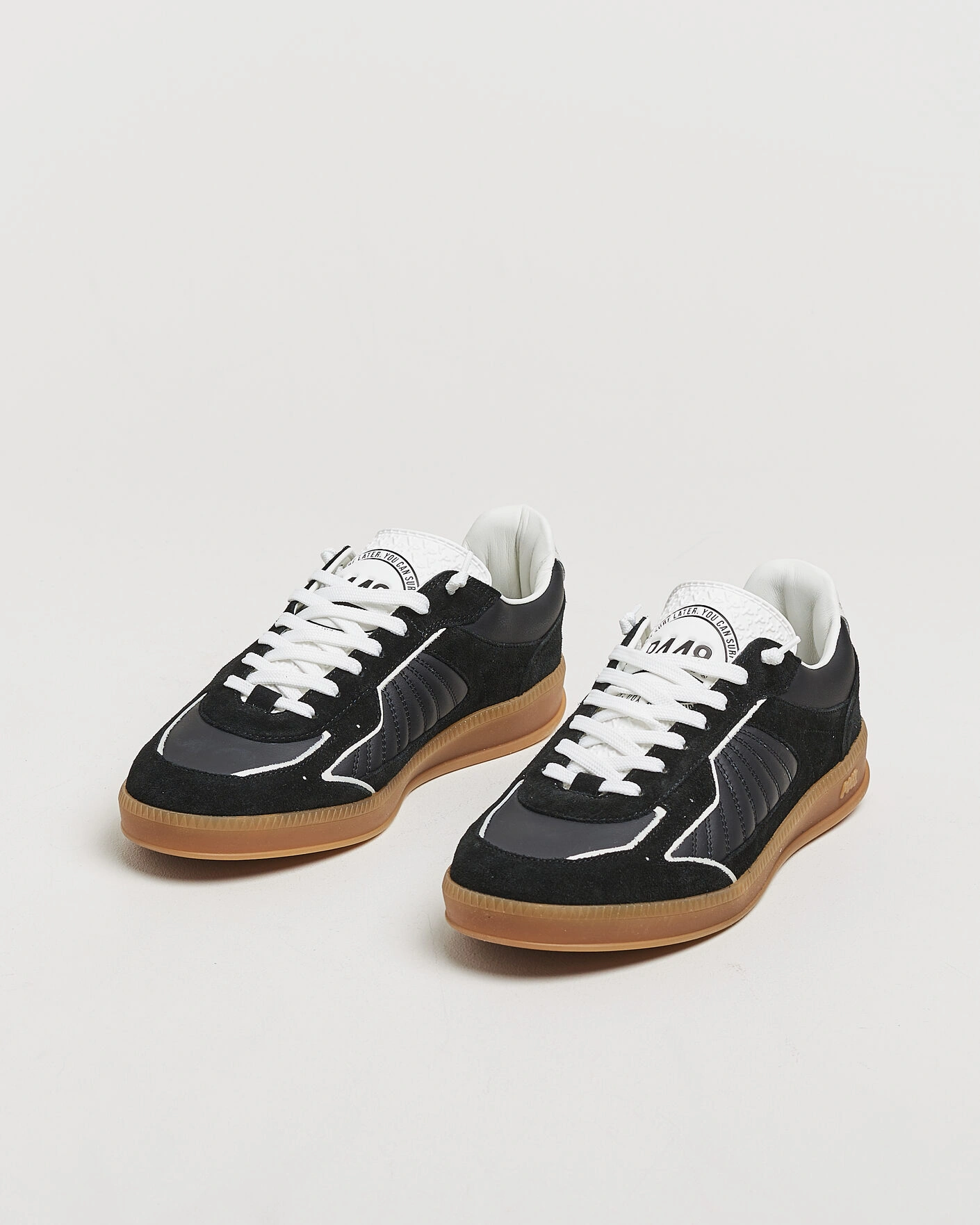 Herr | Sneakers | P448 | Marte Leather/Suede Sneaker Black