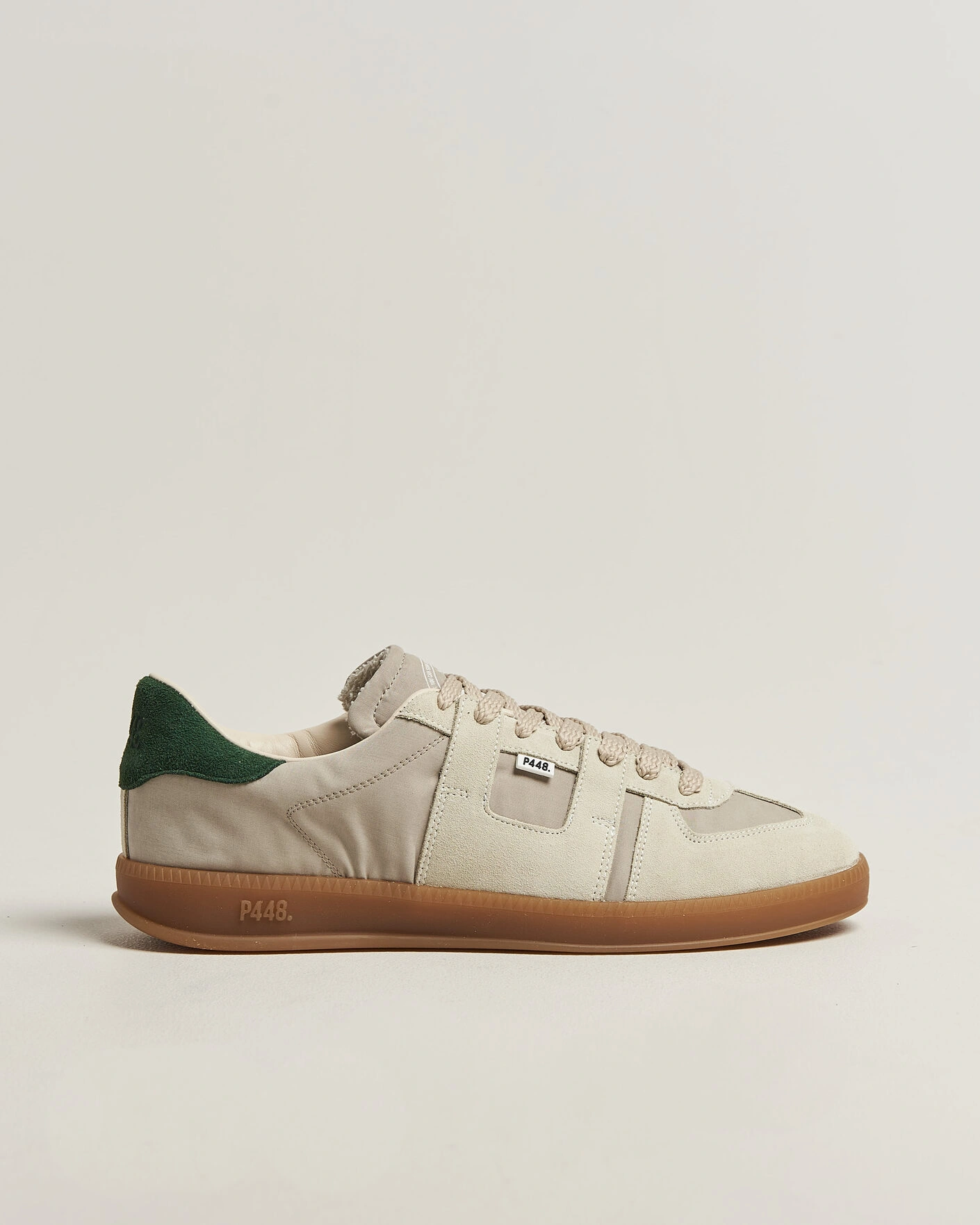 Herr | Sneakers | P448 | Monza Suede Sneaker Beige/White
