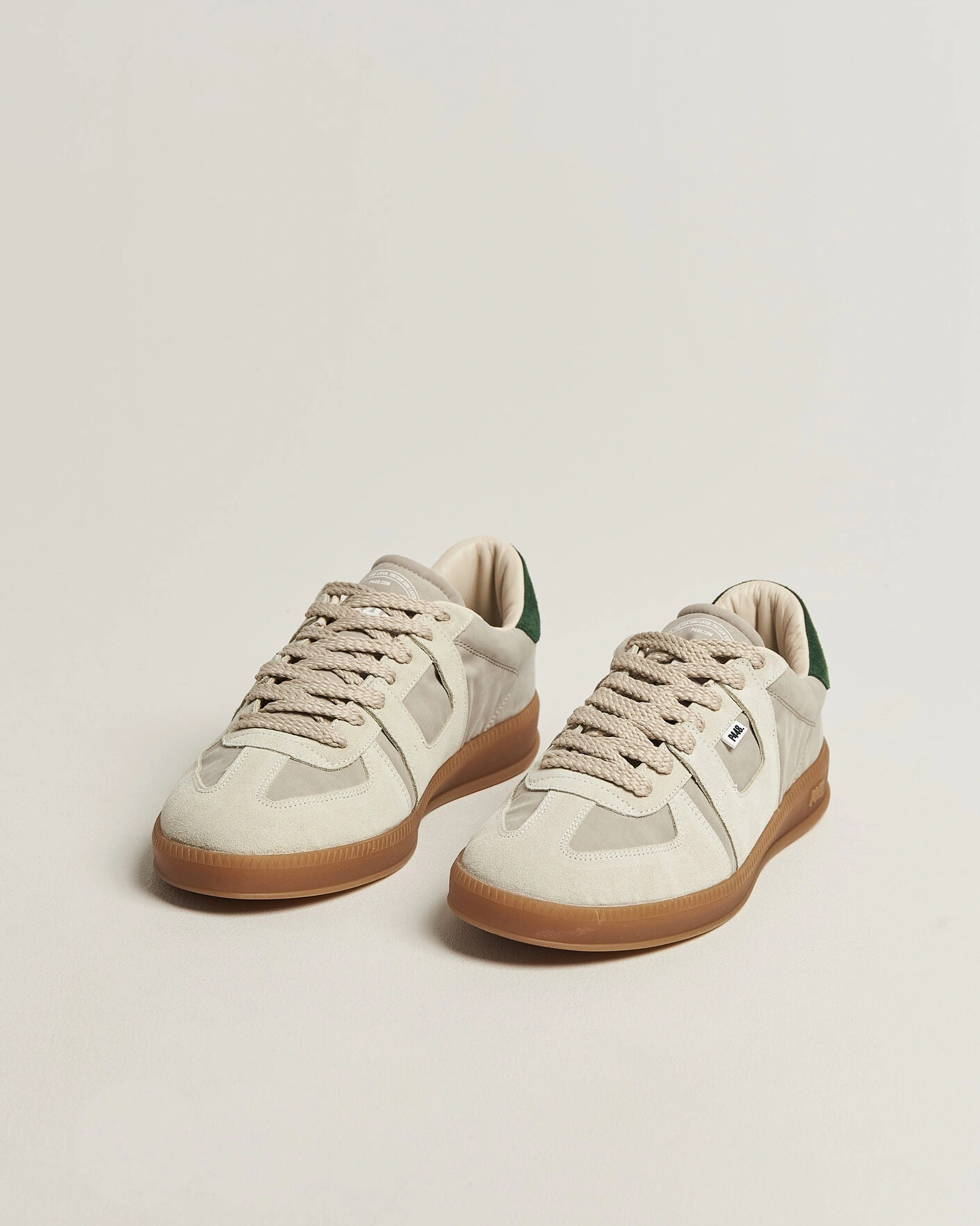 Herr | Sneakers | P448 | Monza Suede Sneaker Beige/White
