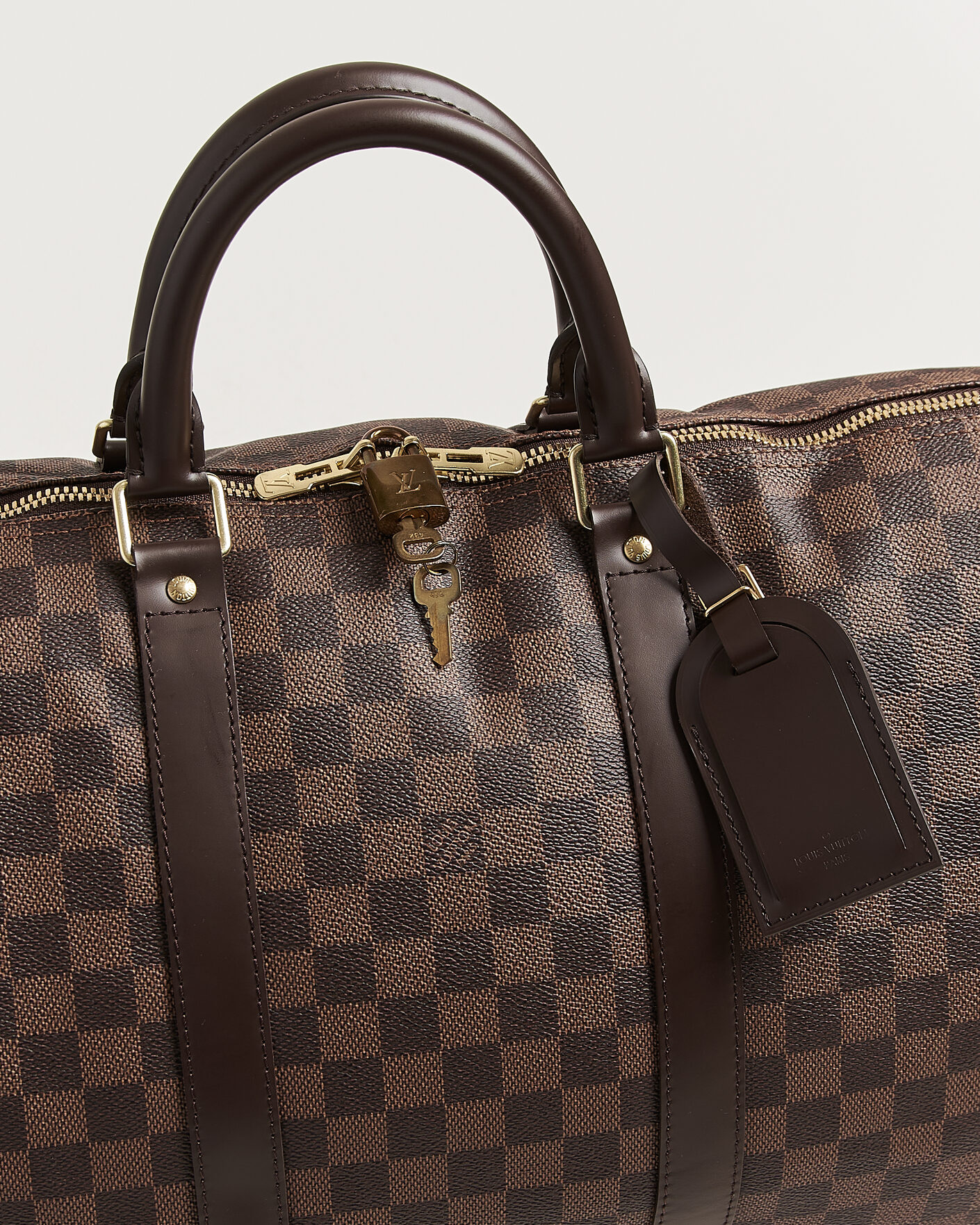 Herr | Pre-Owned & Vintage Bags | Louis Vuitton Pre-Owned | Keepall 50 Damier Ebene