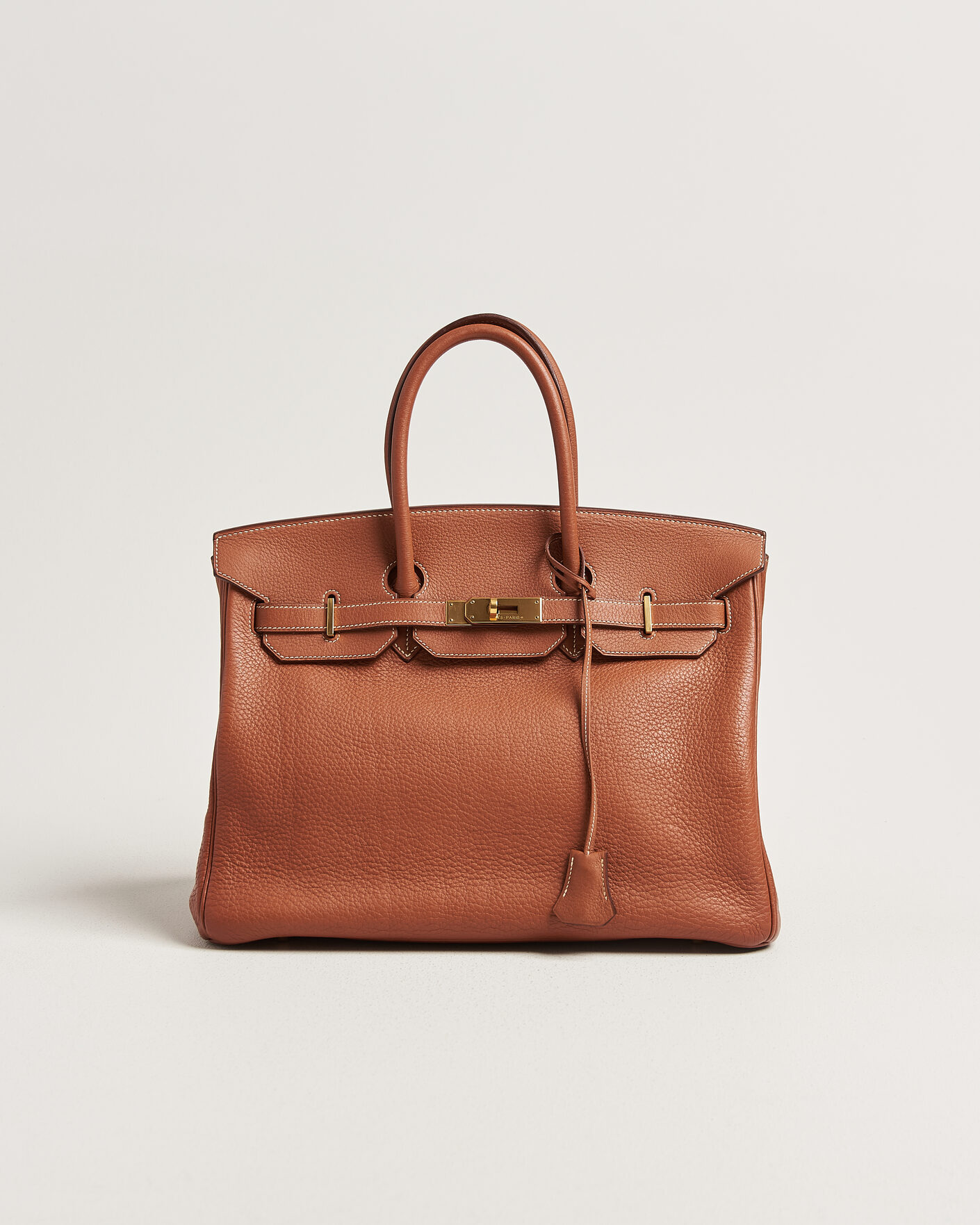 Herr | Pre-Owned & Vintage Bags | Hermès Pre-Owned | Birkin 35 Togo Leather Cognac Brown