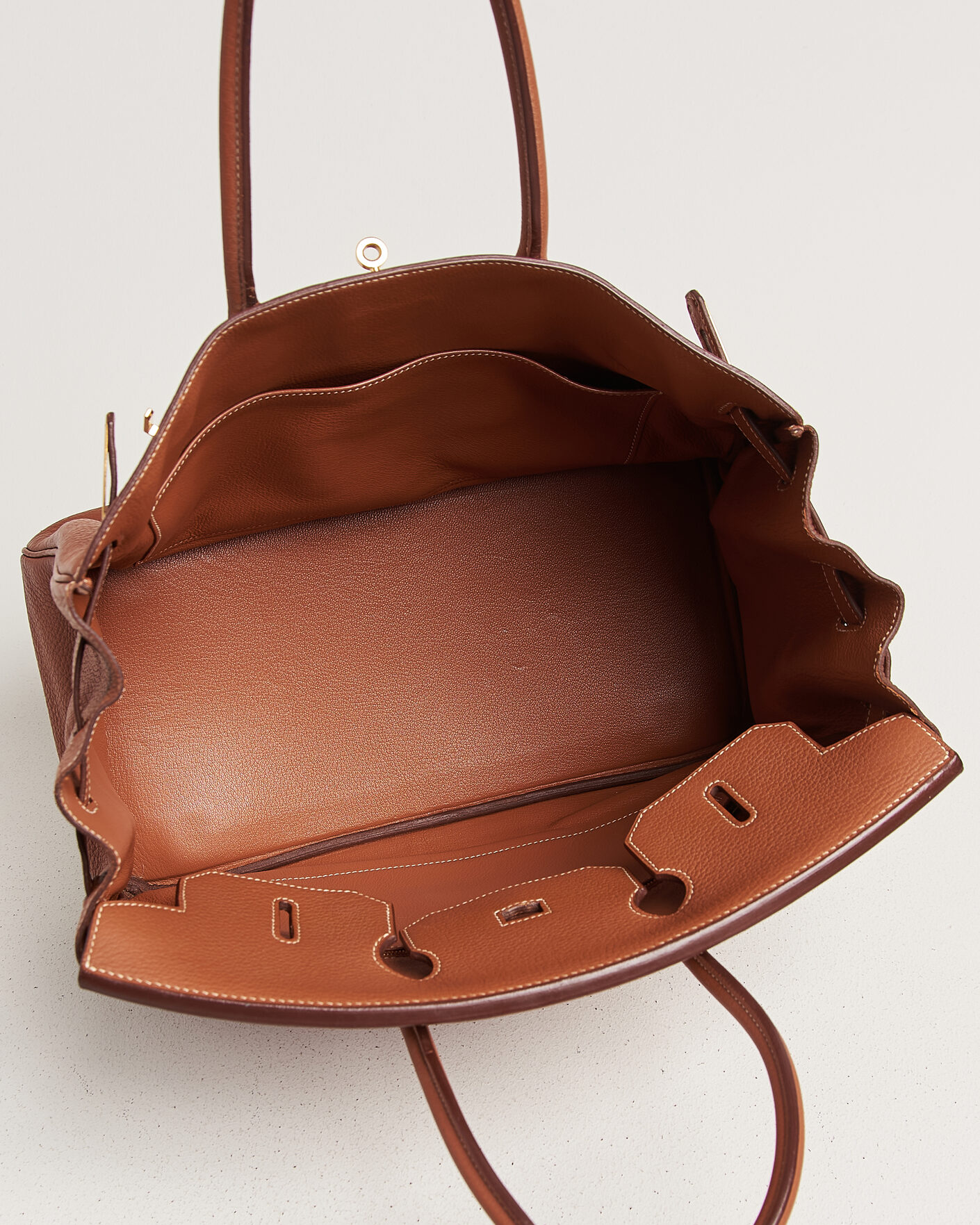Herr | Pre-Owned & Vintage Bags | Hermès Pre-Owned | Birkin 35 Togo Leather Cognac Brown