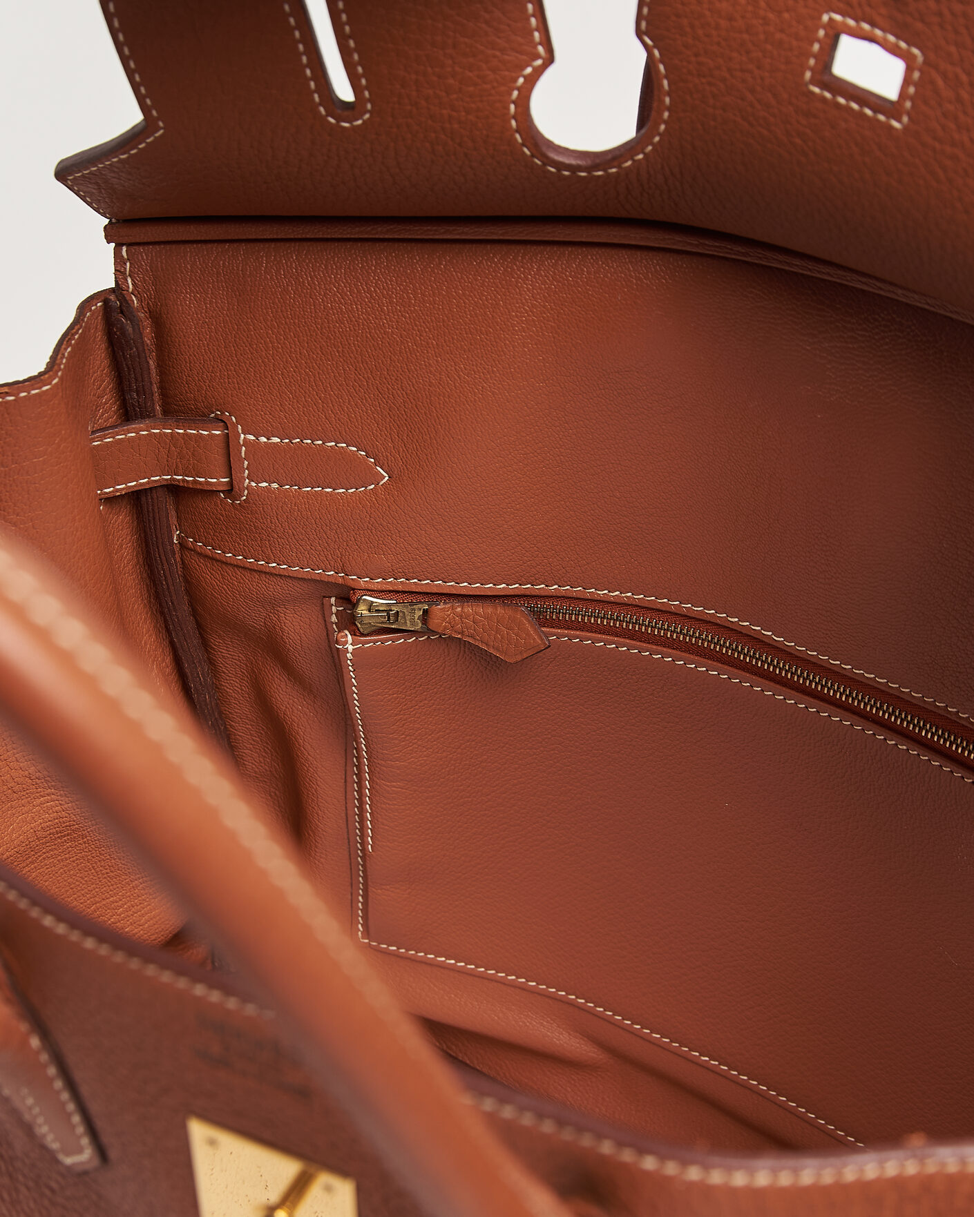 Herr | Pre-Owned & Vintage Bags | Hermès Pre-Owned | Birkin 35 Togo Leather Cognac Brown