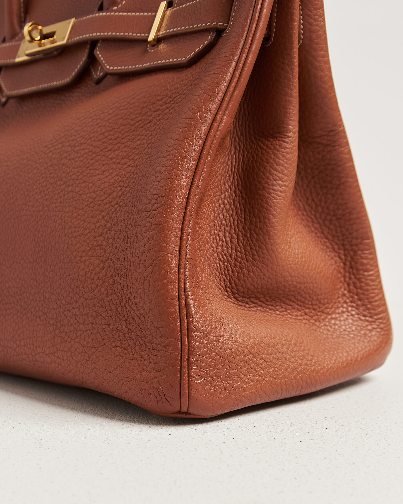 Herr | Pre-Owned & Vintage Bags | Hermès Pre-Owned | Birkin 35 Togo Leather Cognac Brown