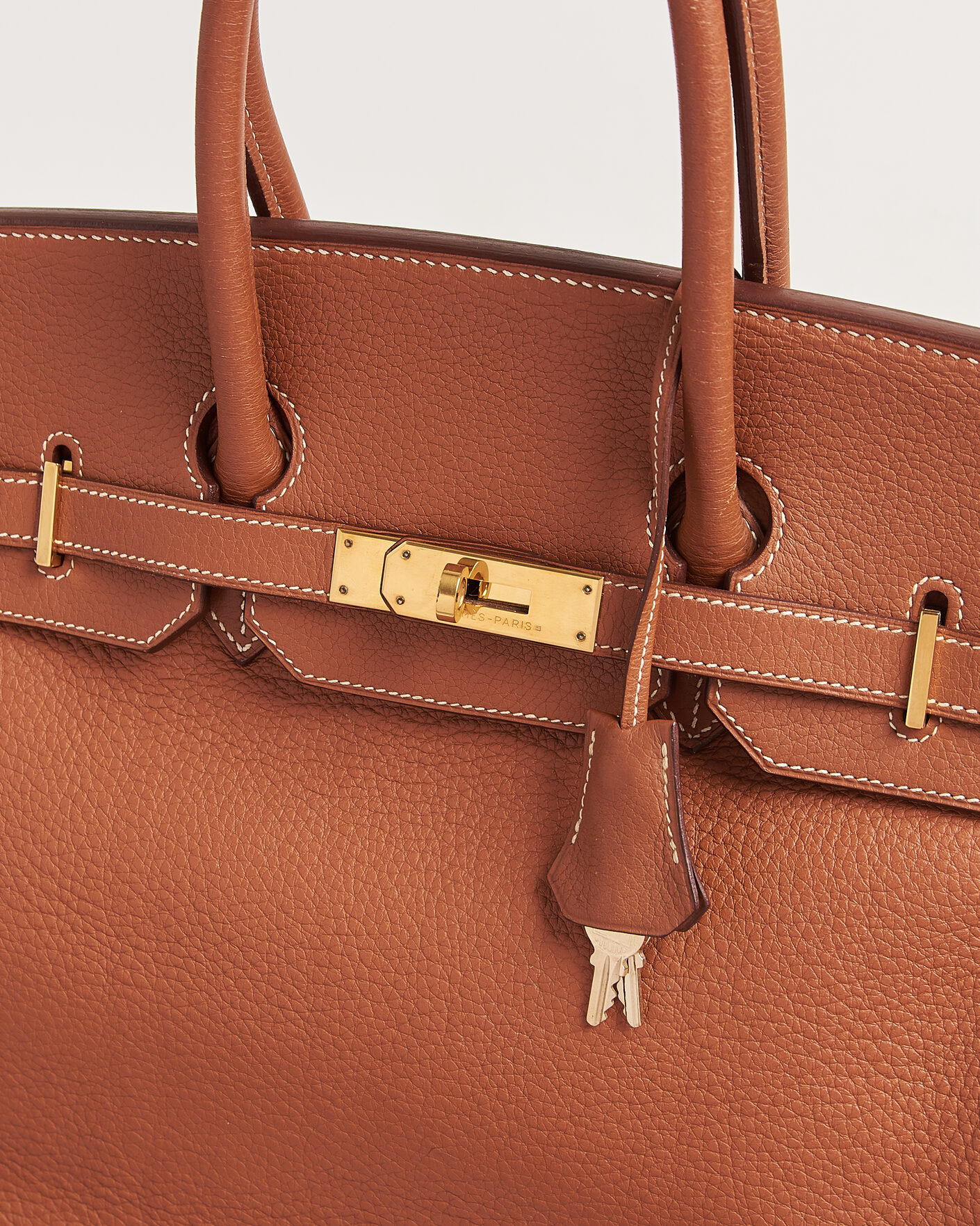 Herr | Pre-Owned & Vintage Bags | Hermès Pre-Owned | Birkin 35 Togo Leather Cognac Brown