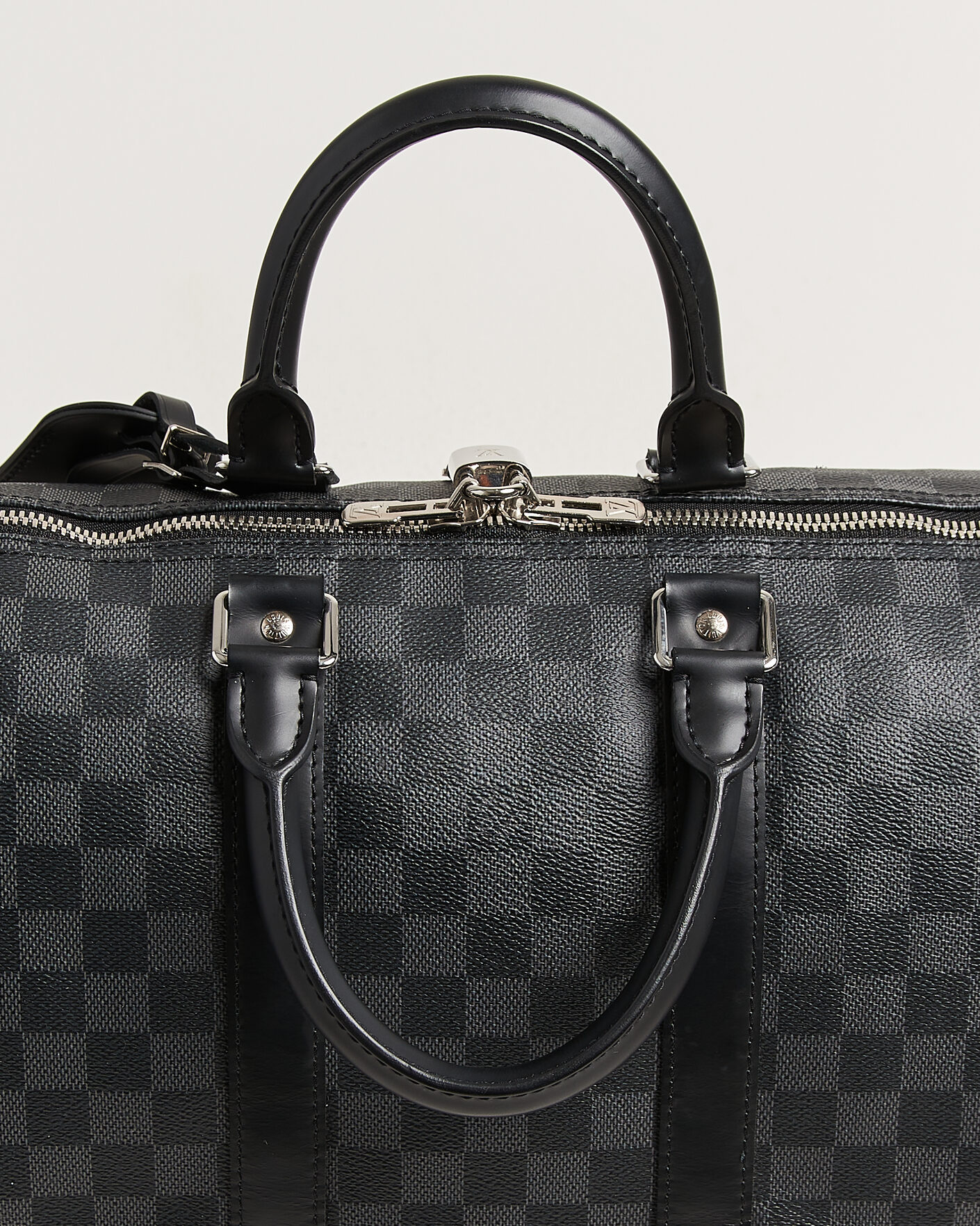 Herr | Pre-Owned & Vintage Bags | Louis Vuitton Pre-Owned | Keepall 45 Bandouliére Damier graphite