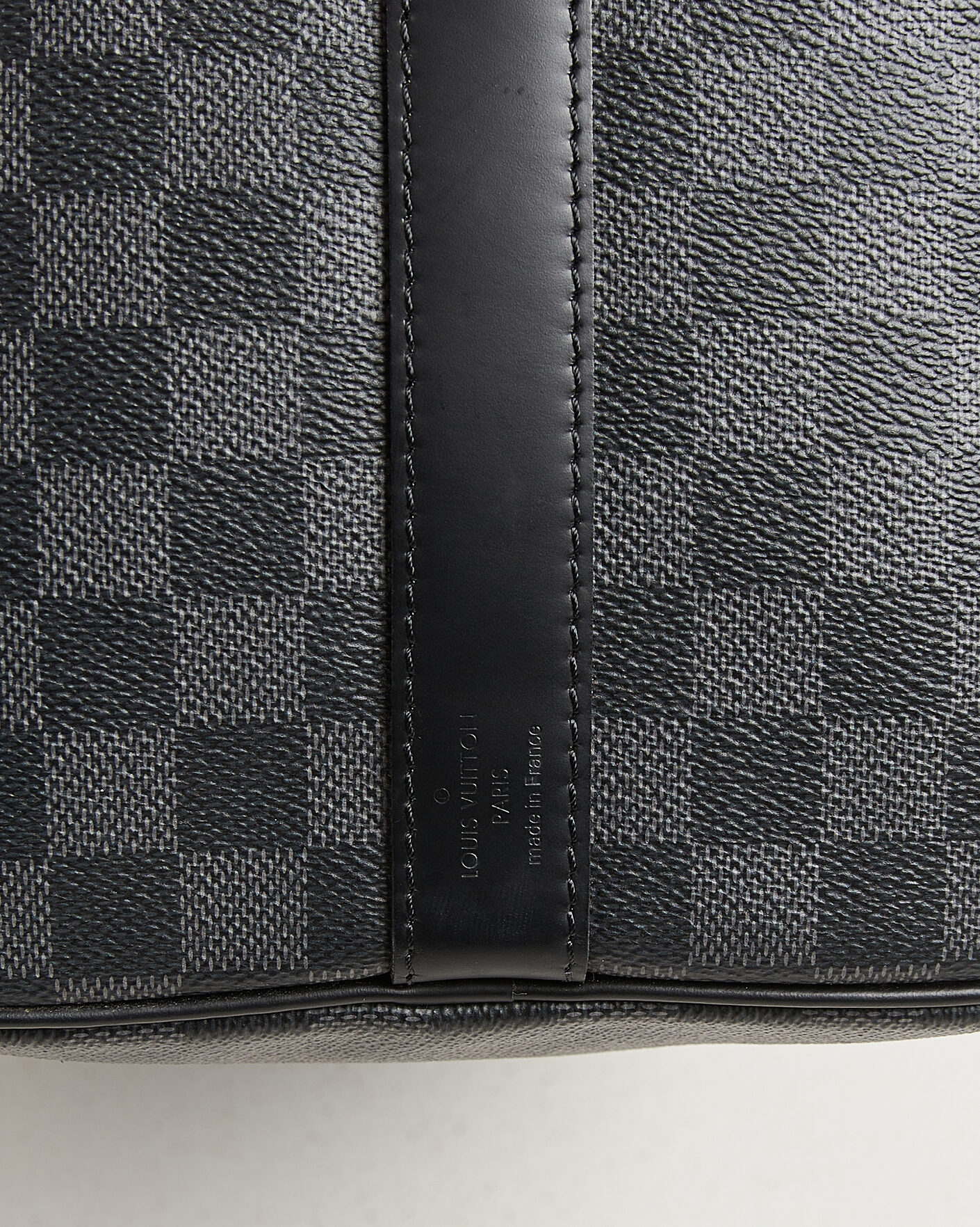 Herr | Pre-Owned & Vintage Bags | Louis Vuitton Pre-Owned | Keepall 45 Bandouliére Damier graphite