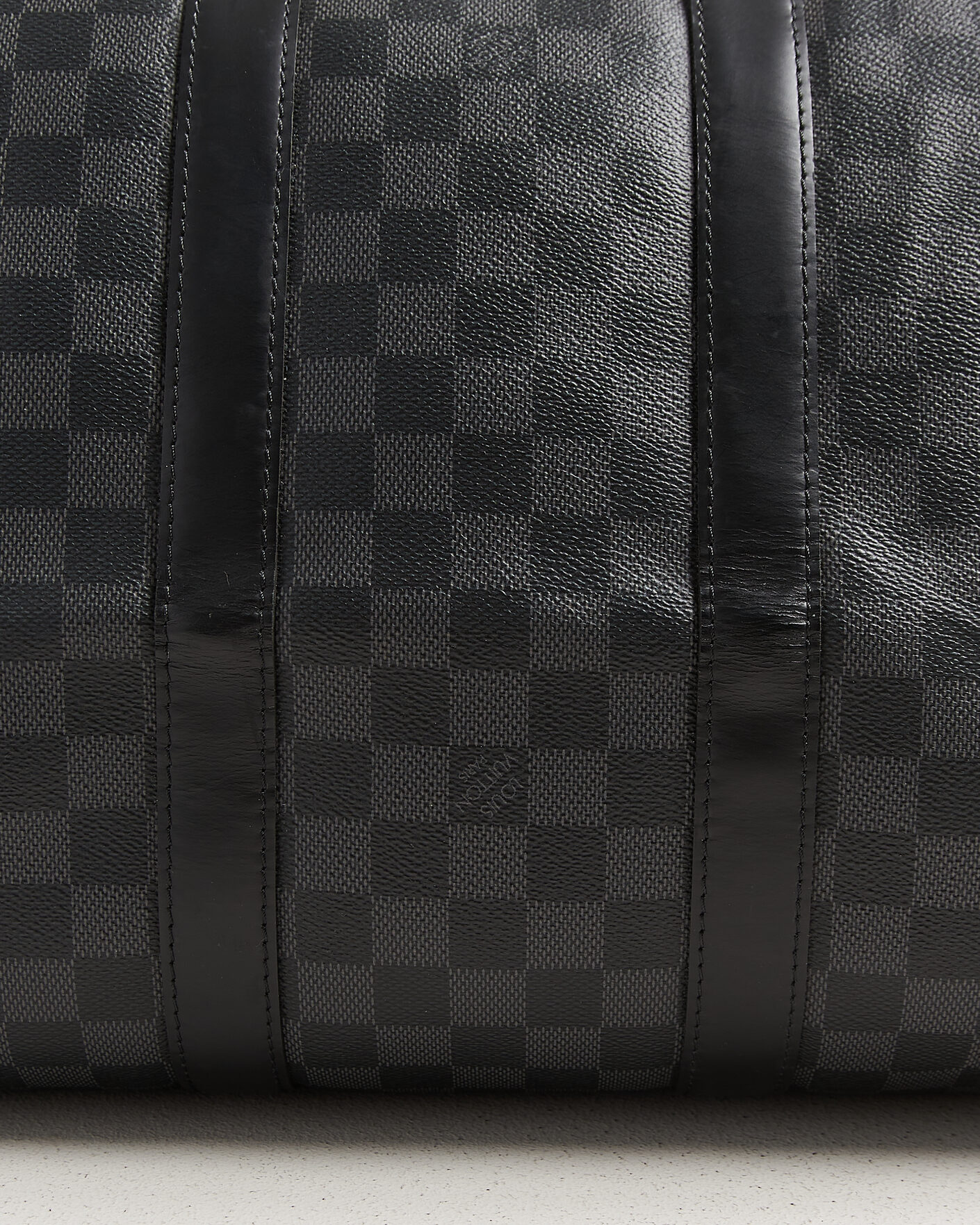 Herr | Pre-Owned & Vintage Bags | Louis Vuitton Pre-Owned | Keepall 45 Bandouliére Damier graphite