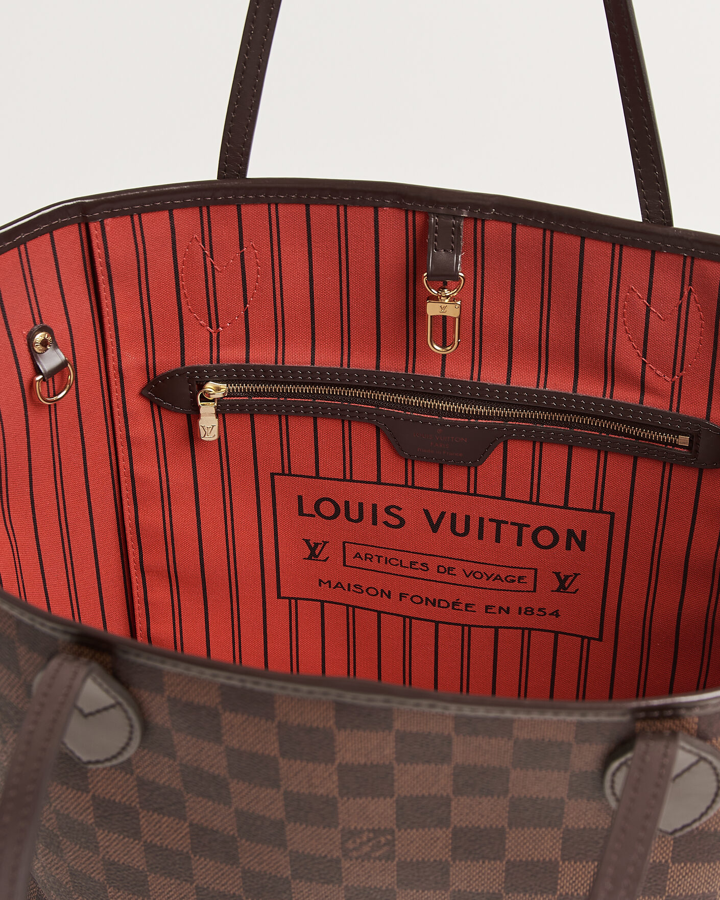 Herr | Pre-Owned & Vintage Bags | Louis Vuitton Pre-Owned | Neverfull MM Damier Ebene