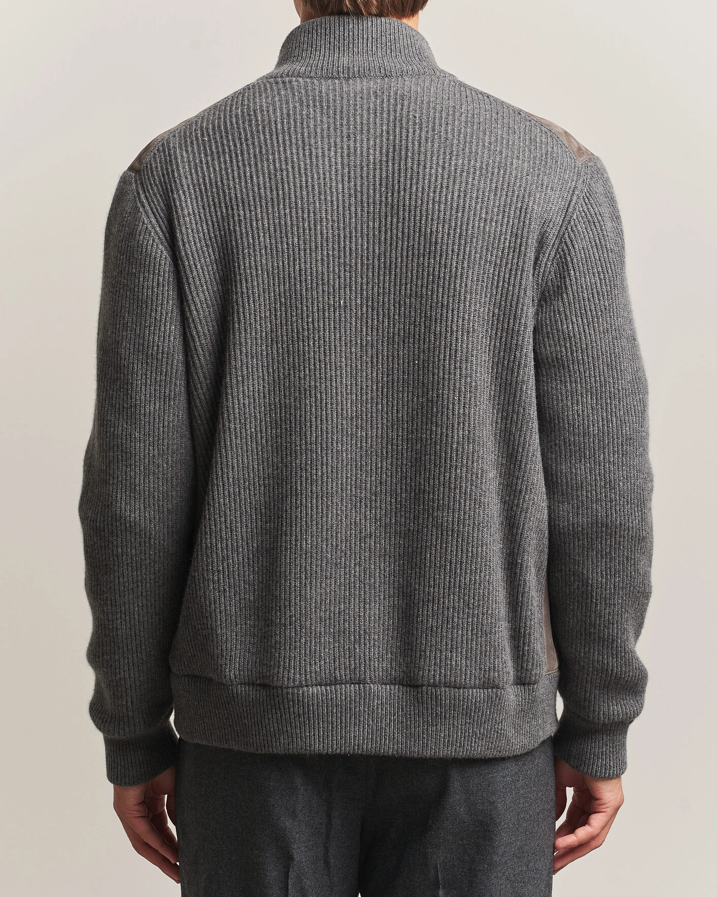 Herr | Jackor | Brunello Cucinelli | Cashmere/Suede Down Jacket Grey Melange