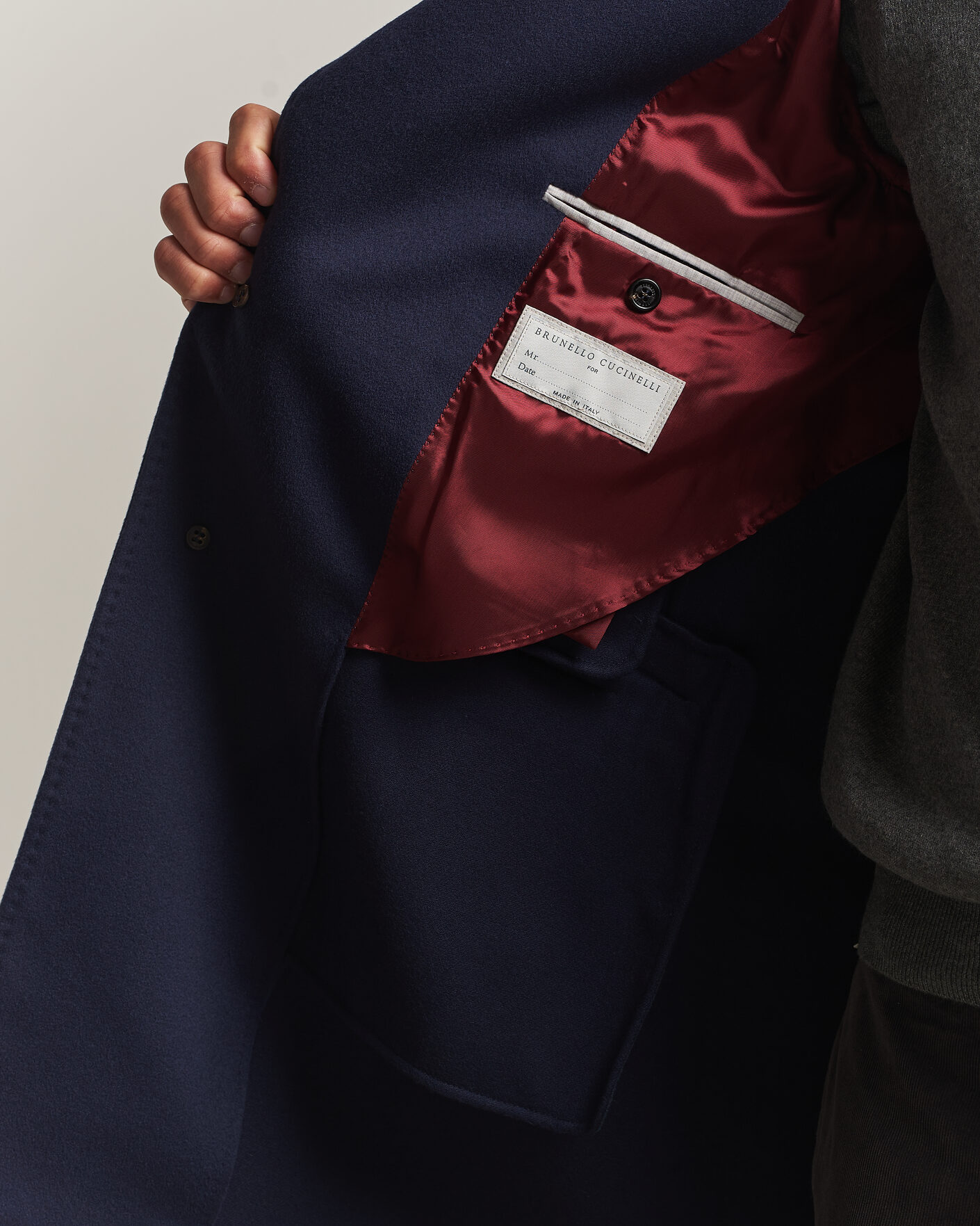 Herr | Jackor | Brunello Cucinelli | Soft Wool Coat Navy