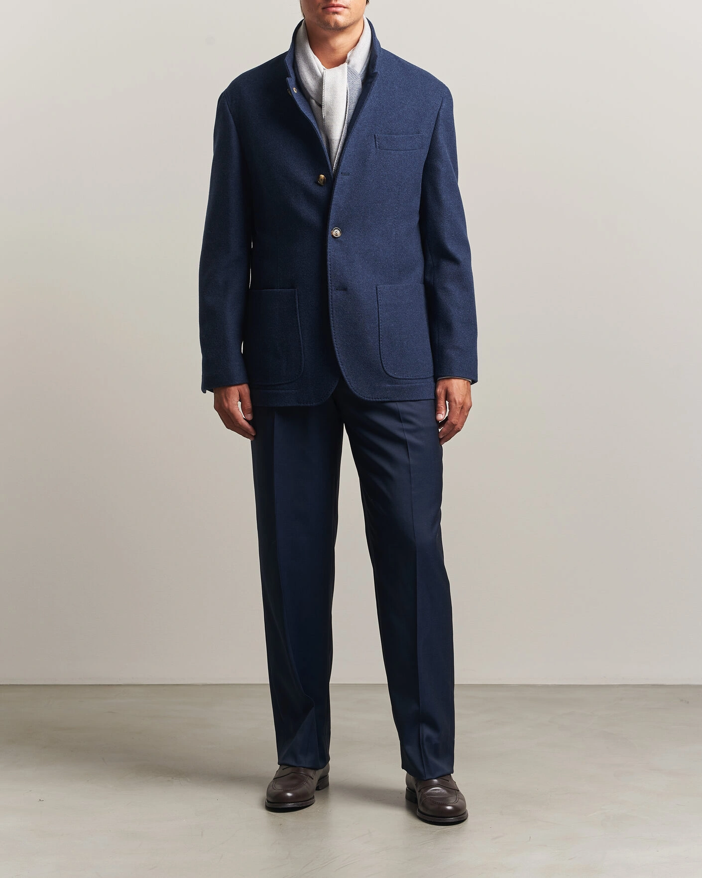 Herr | Jackor | Brunello Cucinelli | Cashmere City Jacket Navy
