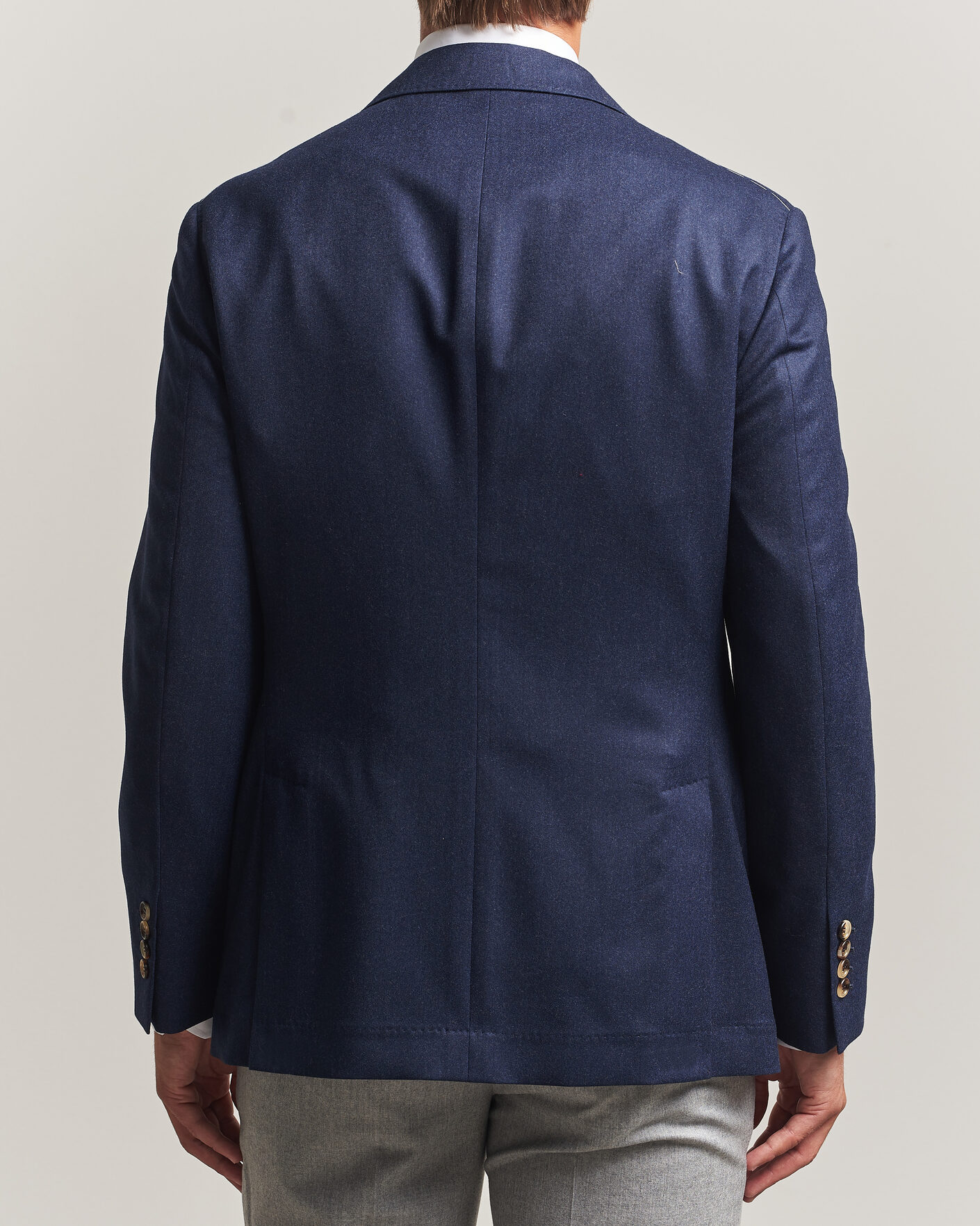 Herr | Kavajer | Brunello Cucinelli | Wool Flannel Blazzer Navy