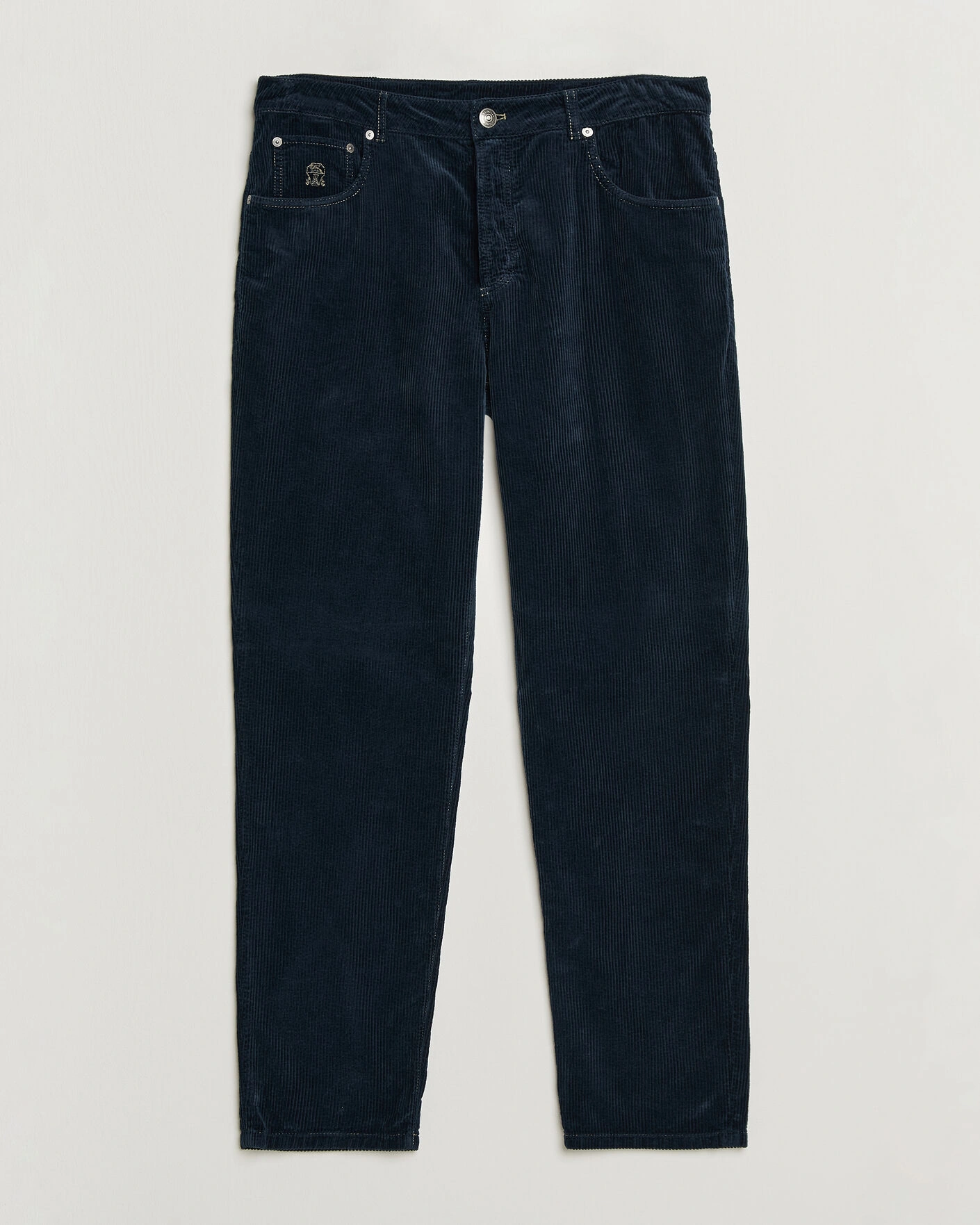 Herr | Byxor | Brunello Cucinelli | Leisure Fit Corduroy 5-Pocket Pants Navy