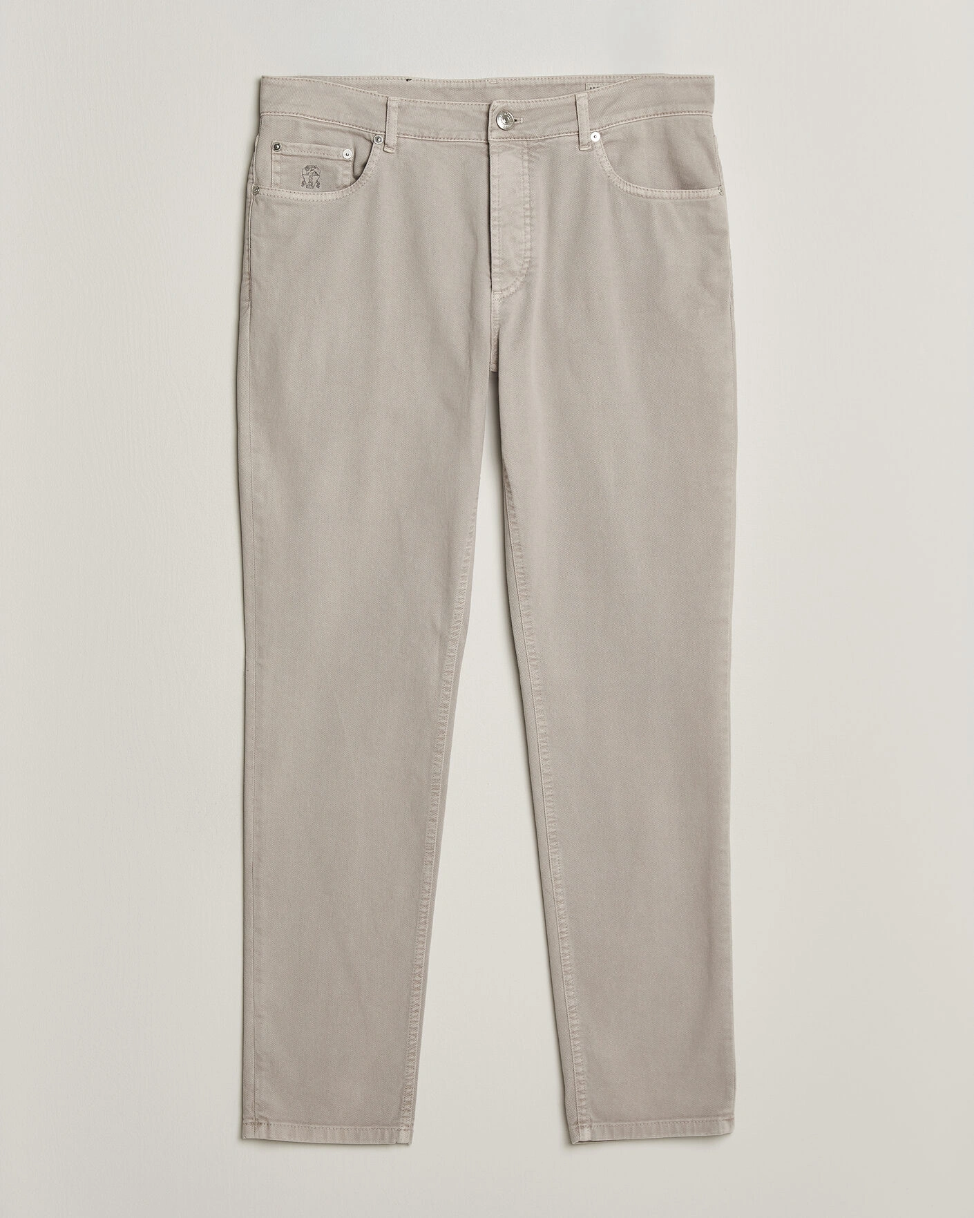 Herr | Byxor | Brunello Cucinelli | Slim Fit Bull Denim Pants Beige