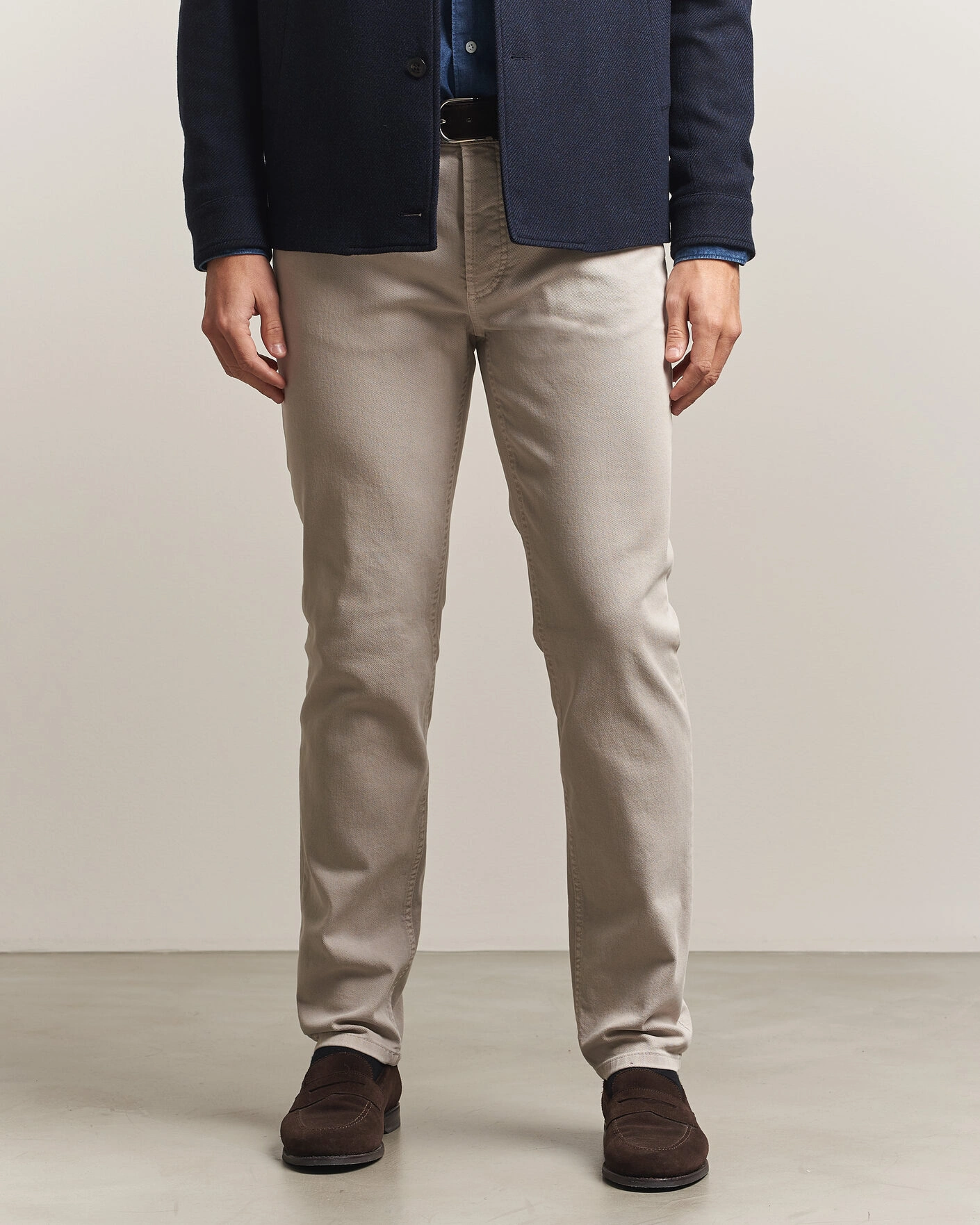 Herr | Byxor | Brunello Cucinelli | Slim Fit Bull Denim Pants Beige