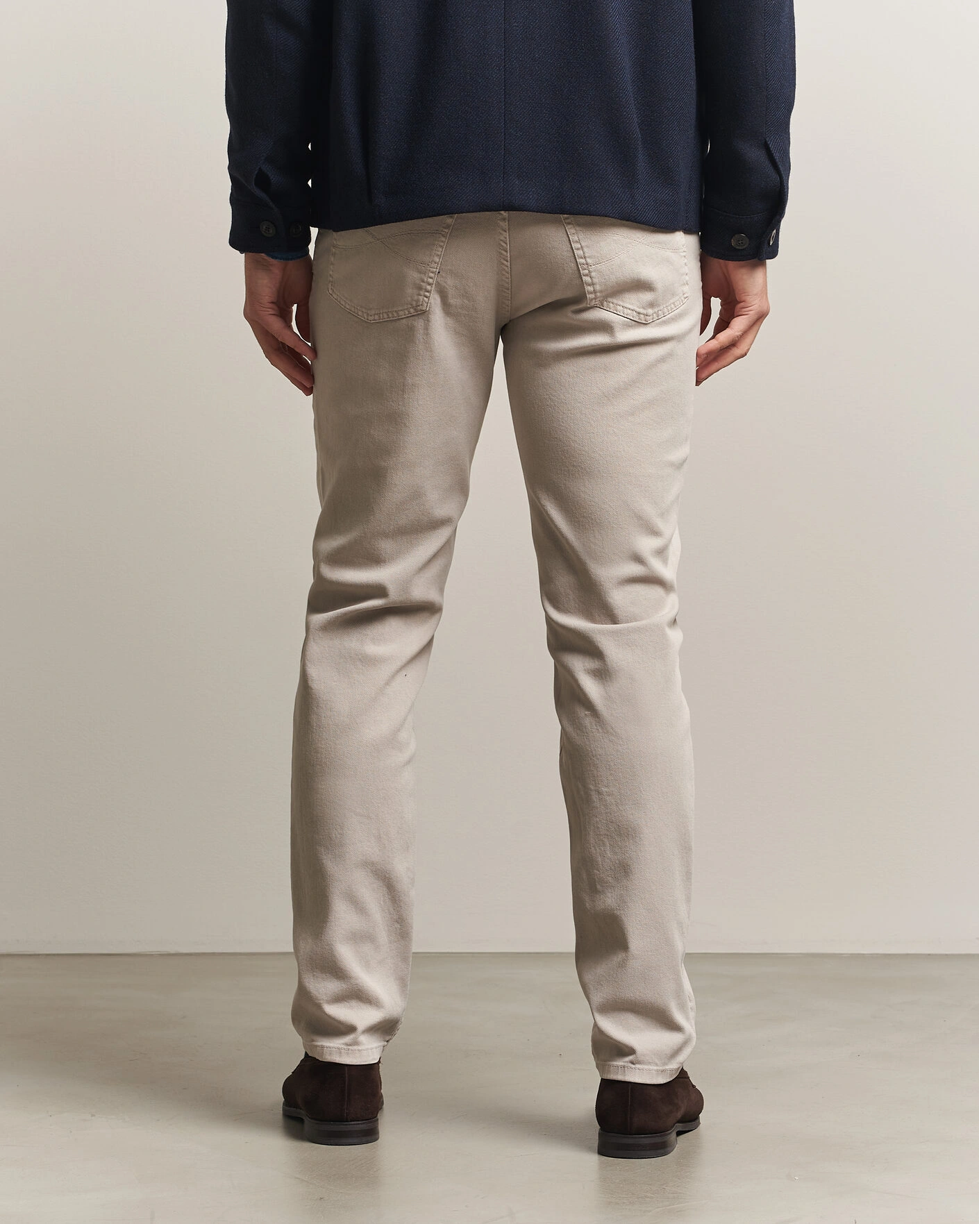 Herr | Byxor | Brunello Cucinelli | Slim Fit Bull Denim Pants Beige