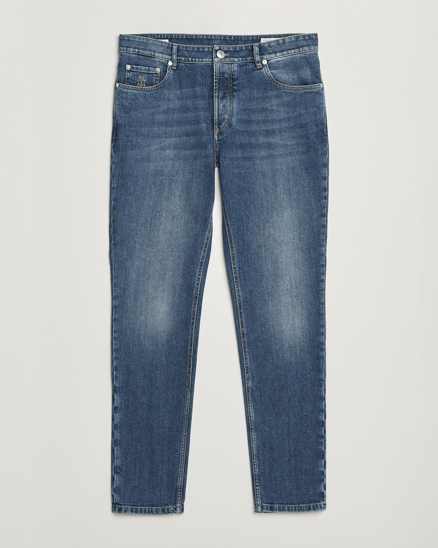 Herr | Byxor | Brunello Cucinelli | Traditional Fit Jeans Medium Wash