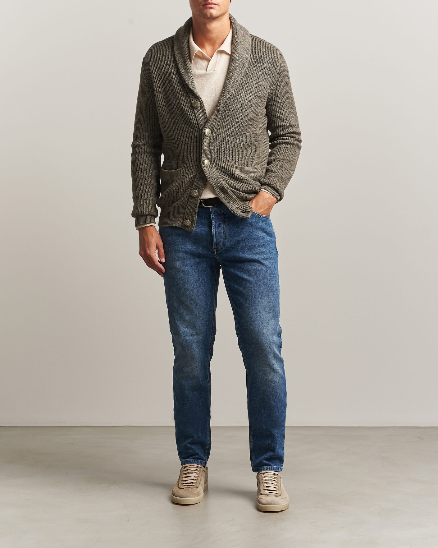 Herr | Byxor | Brunello Cucinelli | Traditional Fit Jeans Medium Wash