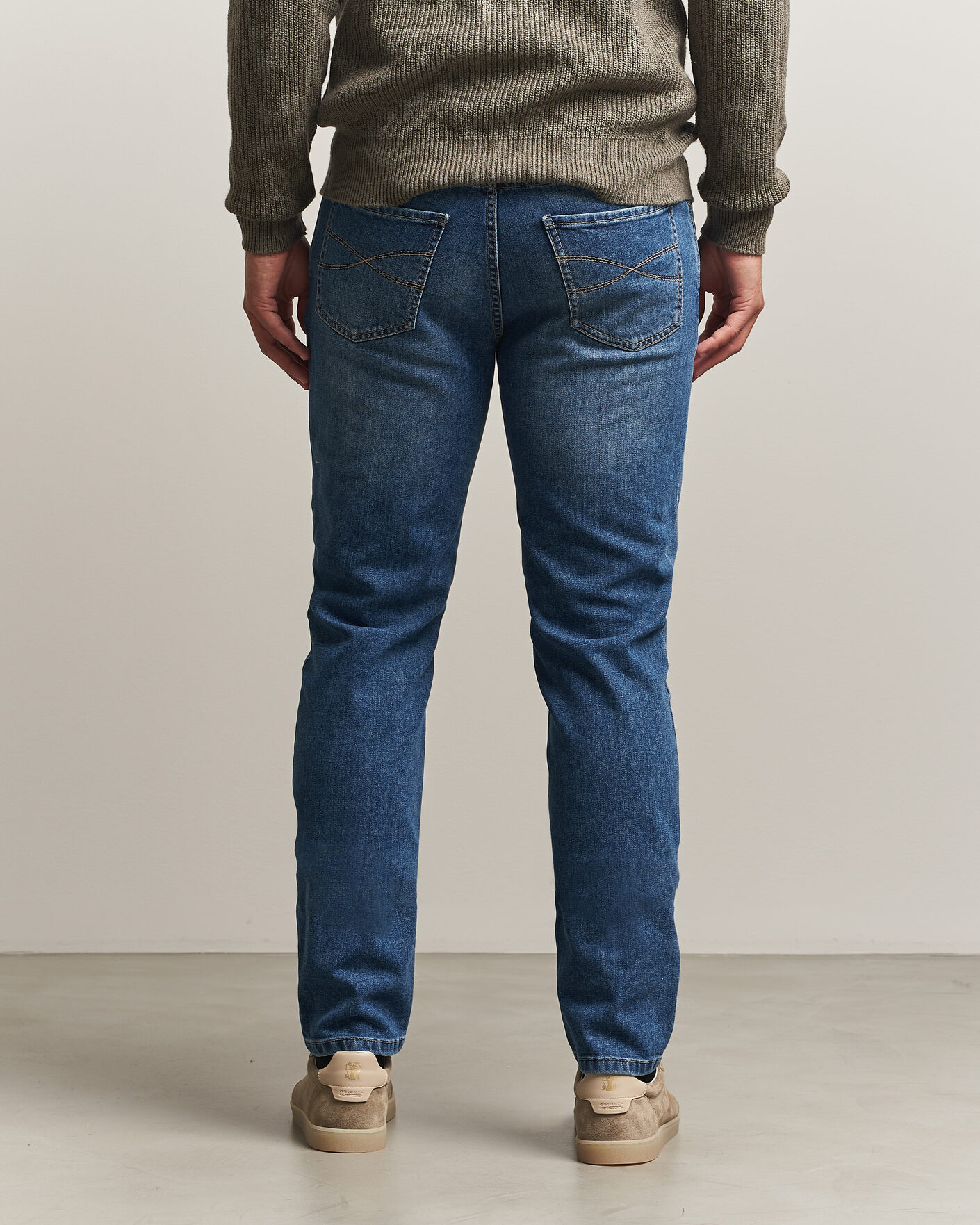 Herr | Byxor | Brunello Cucinelli | Traditional Fit Jeans Medium Wash