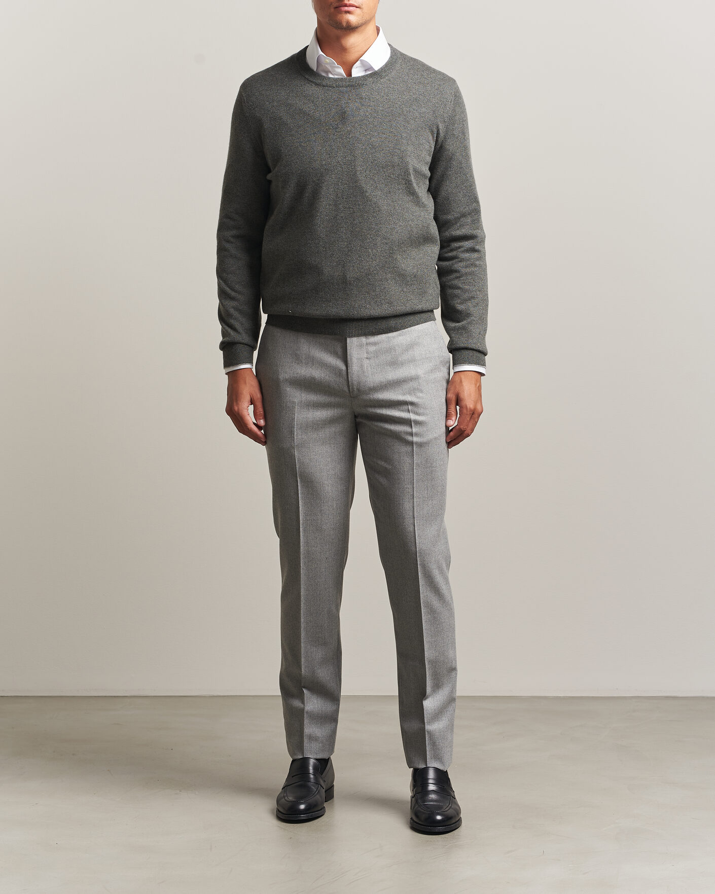 Herr | Tröjor | Brunello Cucinelli | 2 Ply Cashmere Pullover Forest Green