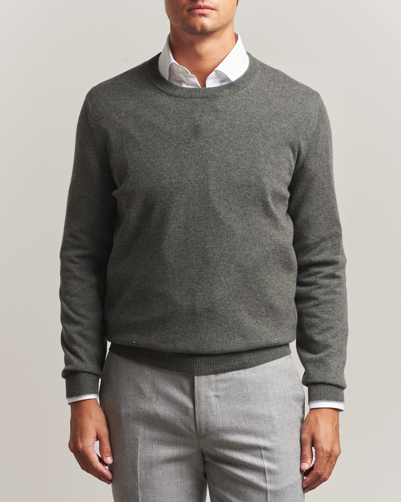 Herr | Tröjor | Brunello Cucinelli | 2 Ply Cashmere Pullover Forest Green