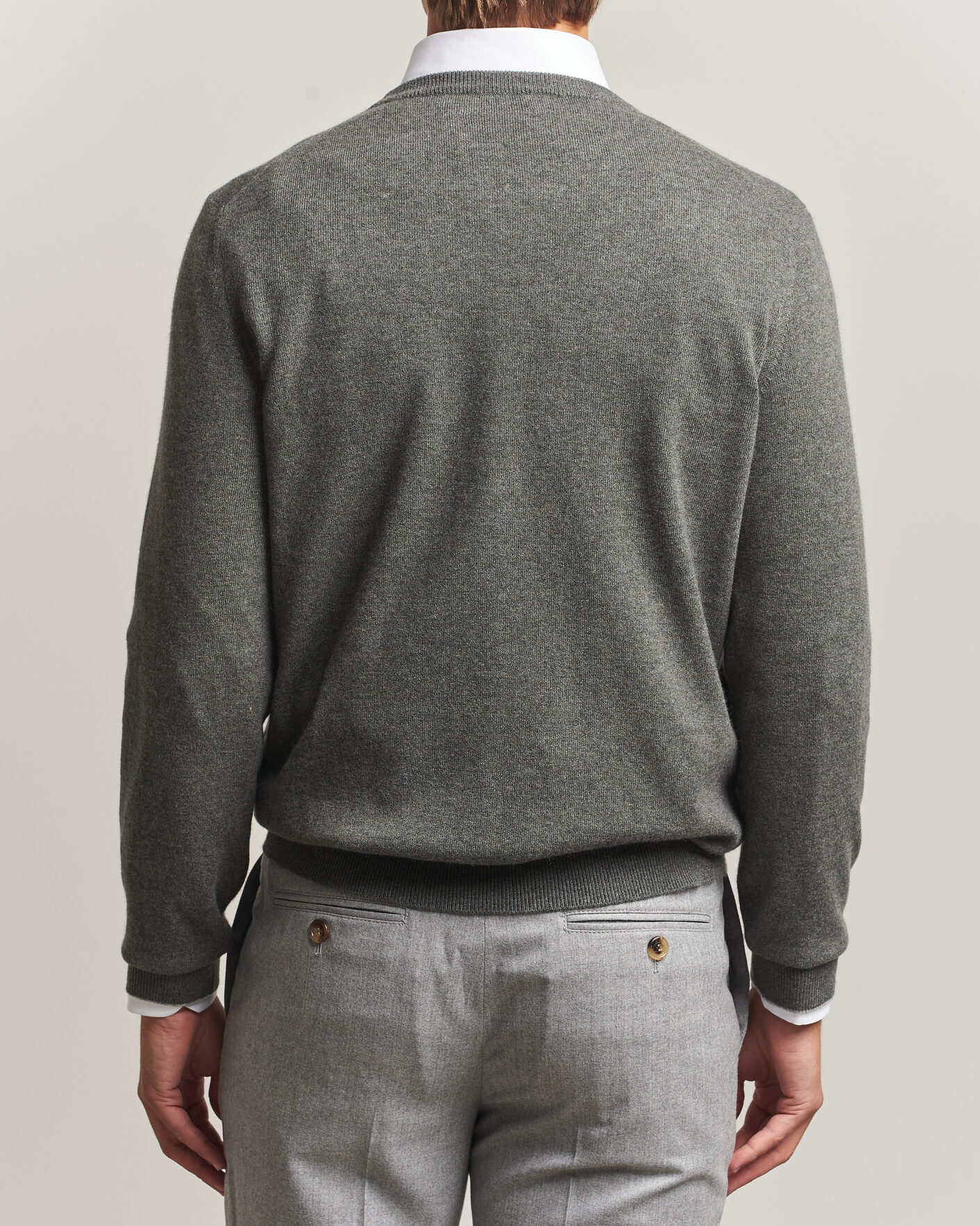 Herr | Tröjor | Brunello Cucinelli | 2 Ply Cashmere Pullover Forest Green