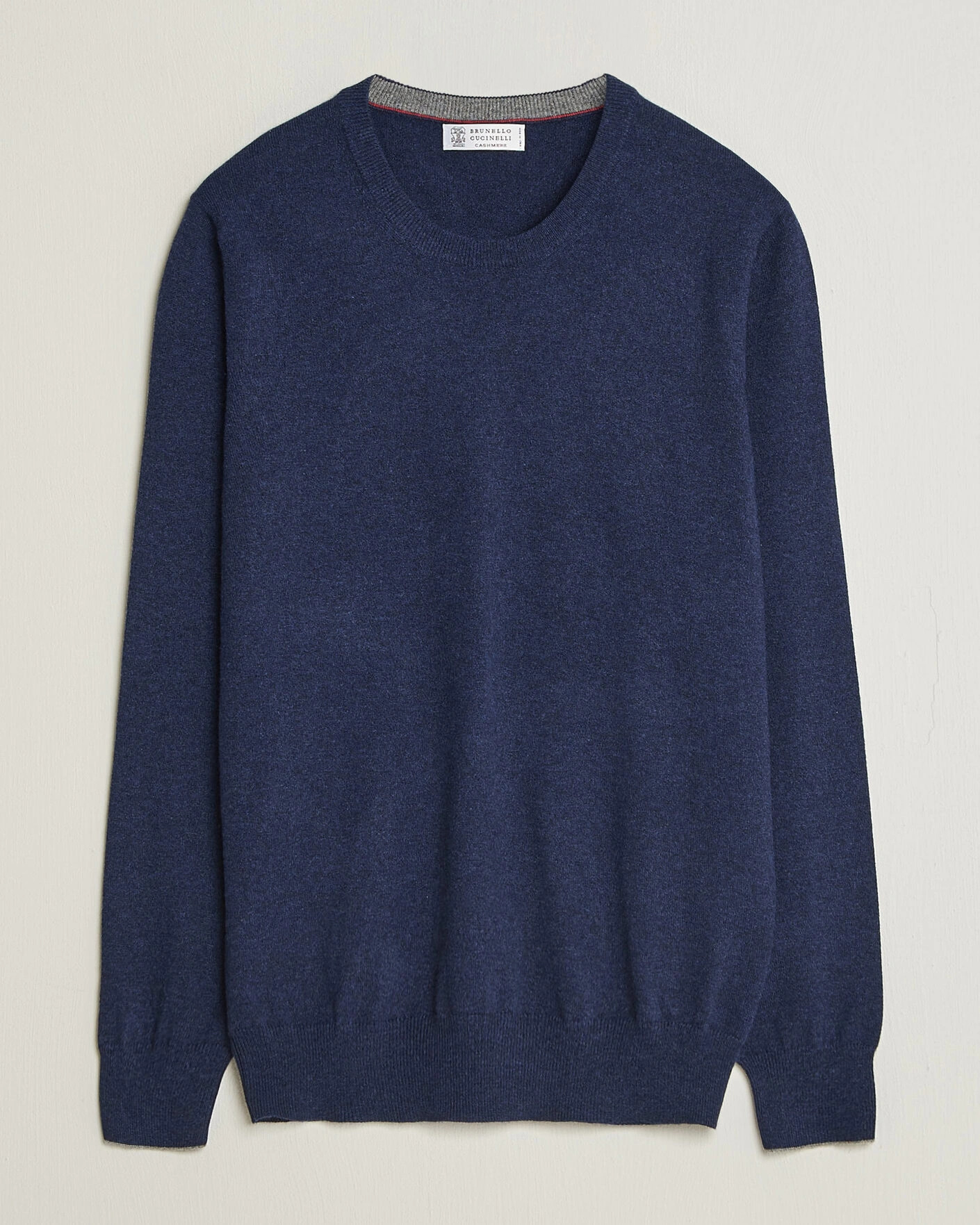 Herr | Tröjor | Brunello Cucinelli | 2 Ply Cashmere Pullover Marine