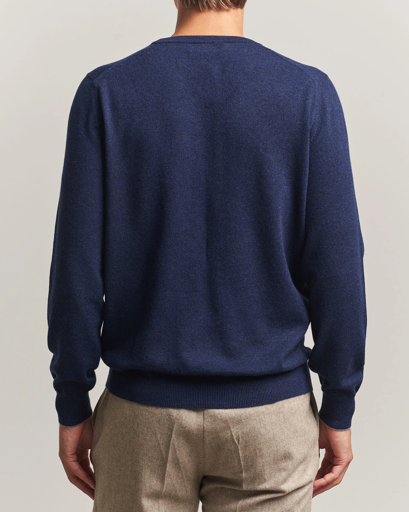 Herr | Tröjor | Brunello Cucinelli | 2 Ply Cashmere Pullover Marine