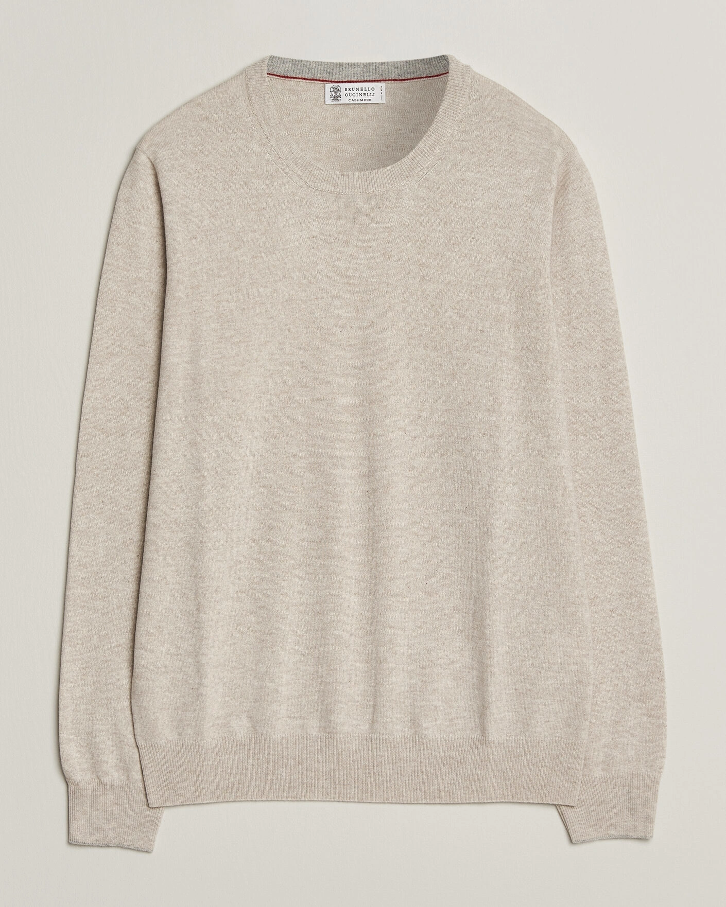 Herr | Tröjor | Brunello Cucinelli | 2 Ply Cashmere Pullover Oyster