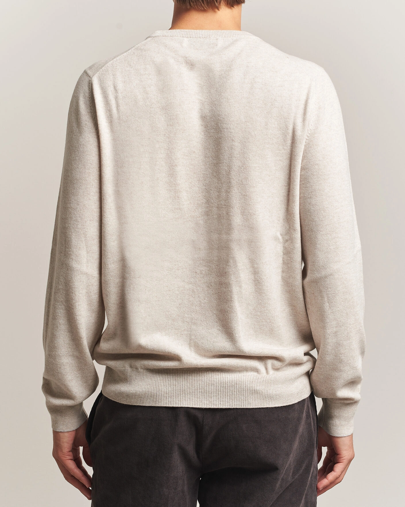 Herr | Tröjor | Brunello Cucinelli | 2 Ply Cashmere Pullover Oyster