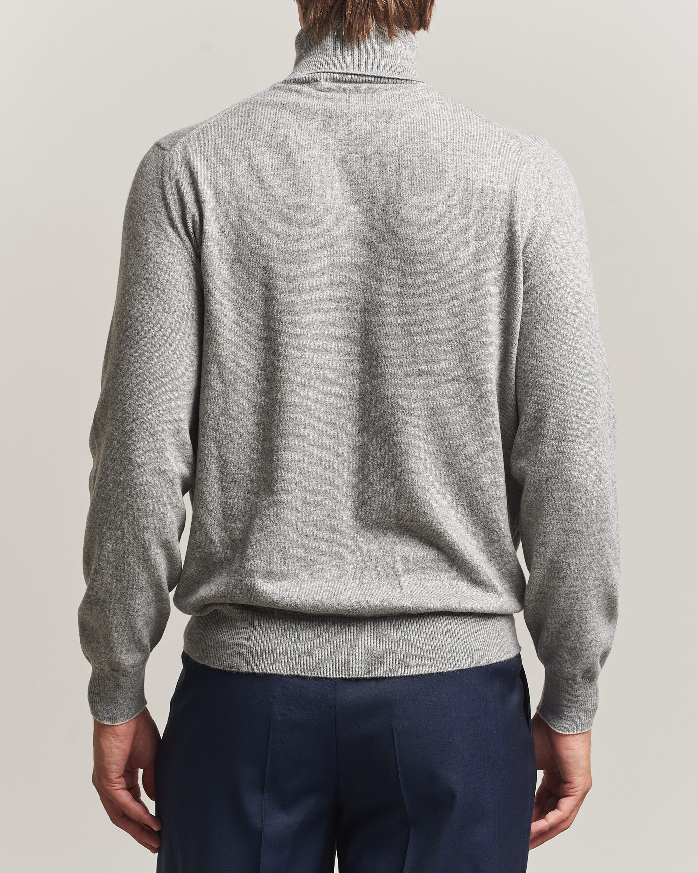 Herr | Tröjor | Brunello Cucinelli | 2 Ply Cashmere Rollneck Grey Melange