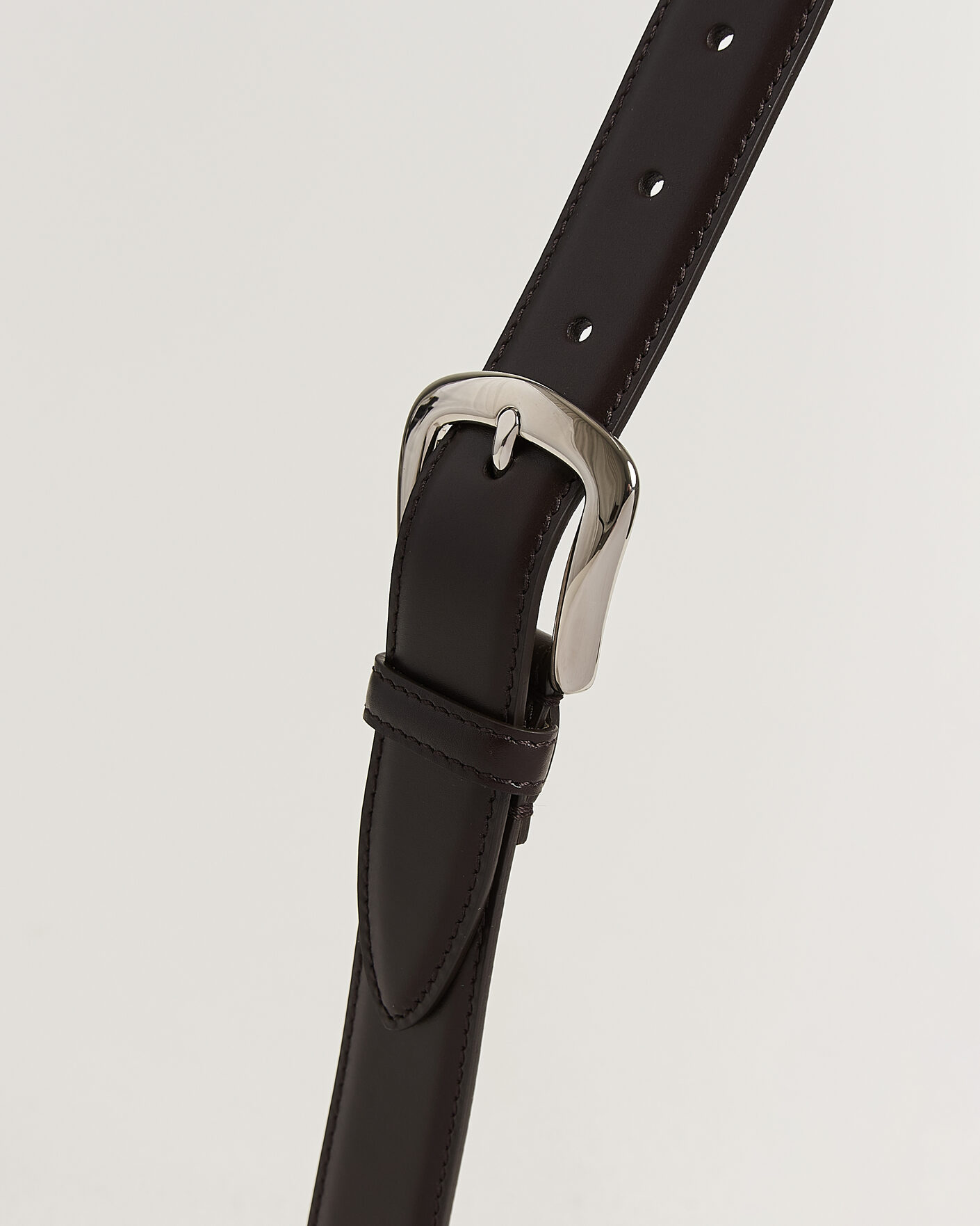 Herr | Bälten | Brunello Cucinelli | Calf Leather Belt Dark Brown