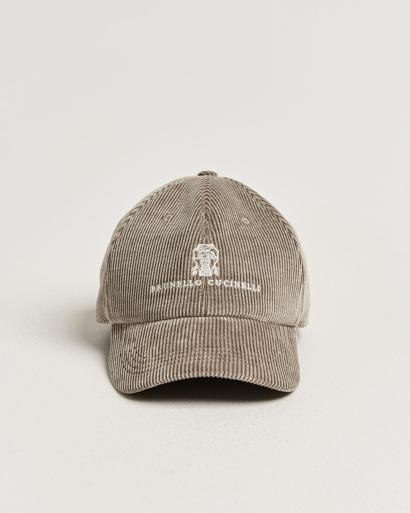Herr | Hattar & kepsar | Brunello Cucinelli | Corduroy Baseball Cap Taupe