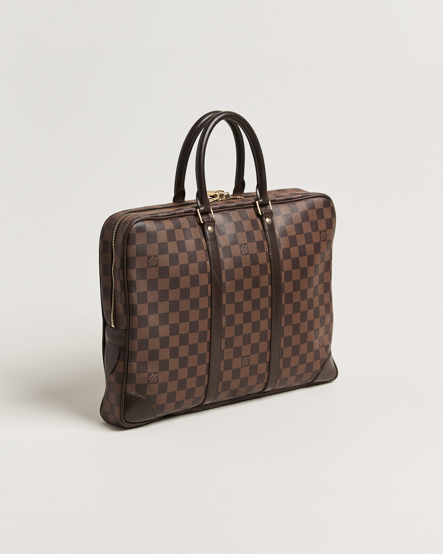 Herr | Pre-Owned & Vintage Bags | Louis Vuitton Pre-Owned | Porte Documents Voyage Damier Ebene