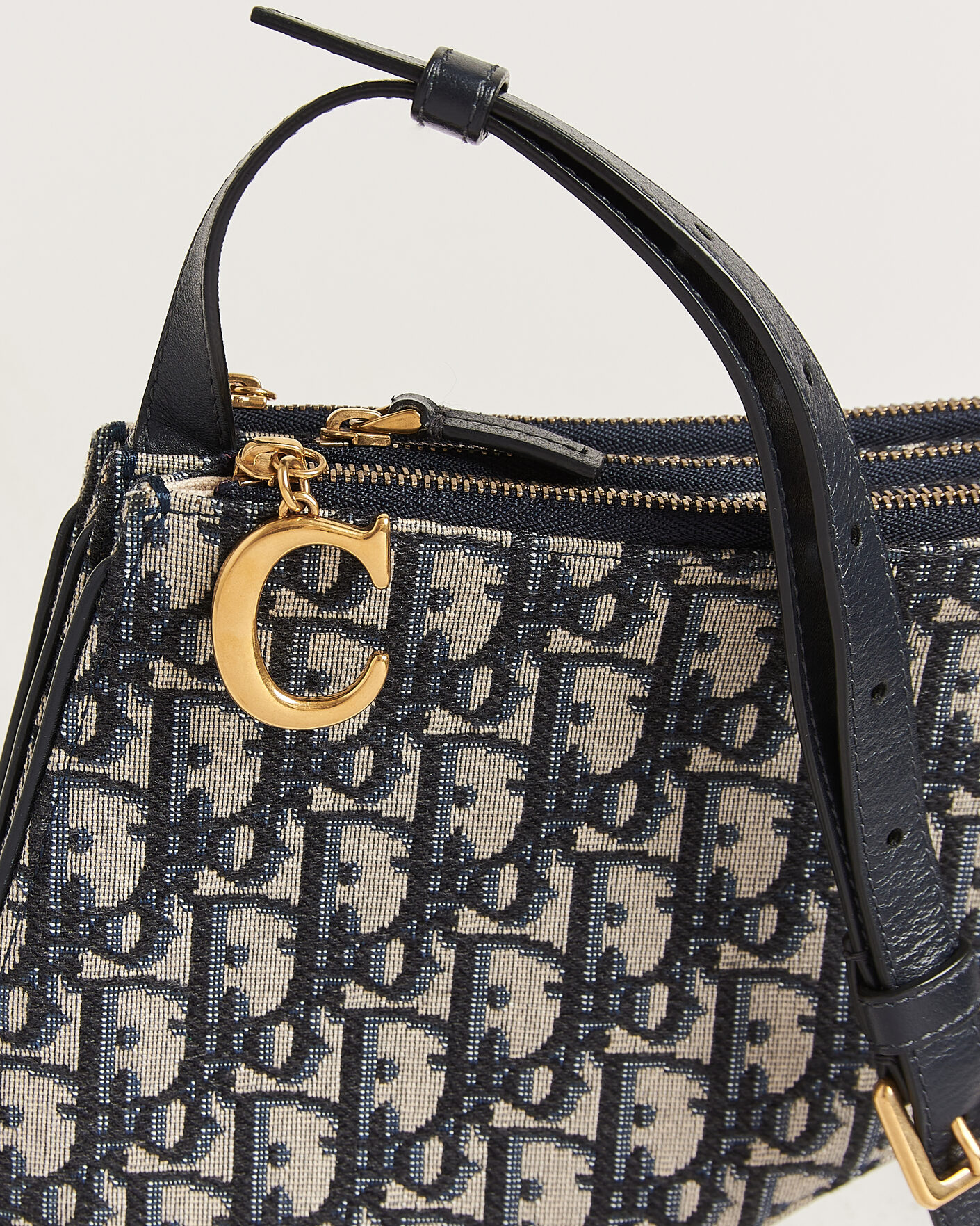 Herr | Pre-Owned & Vintage Bags | Dior Pre-Owned | Saddle Oblique Rodeo Trio Pouch Blue