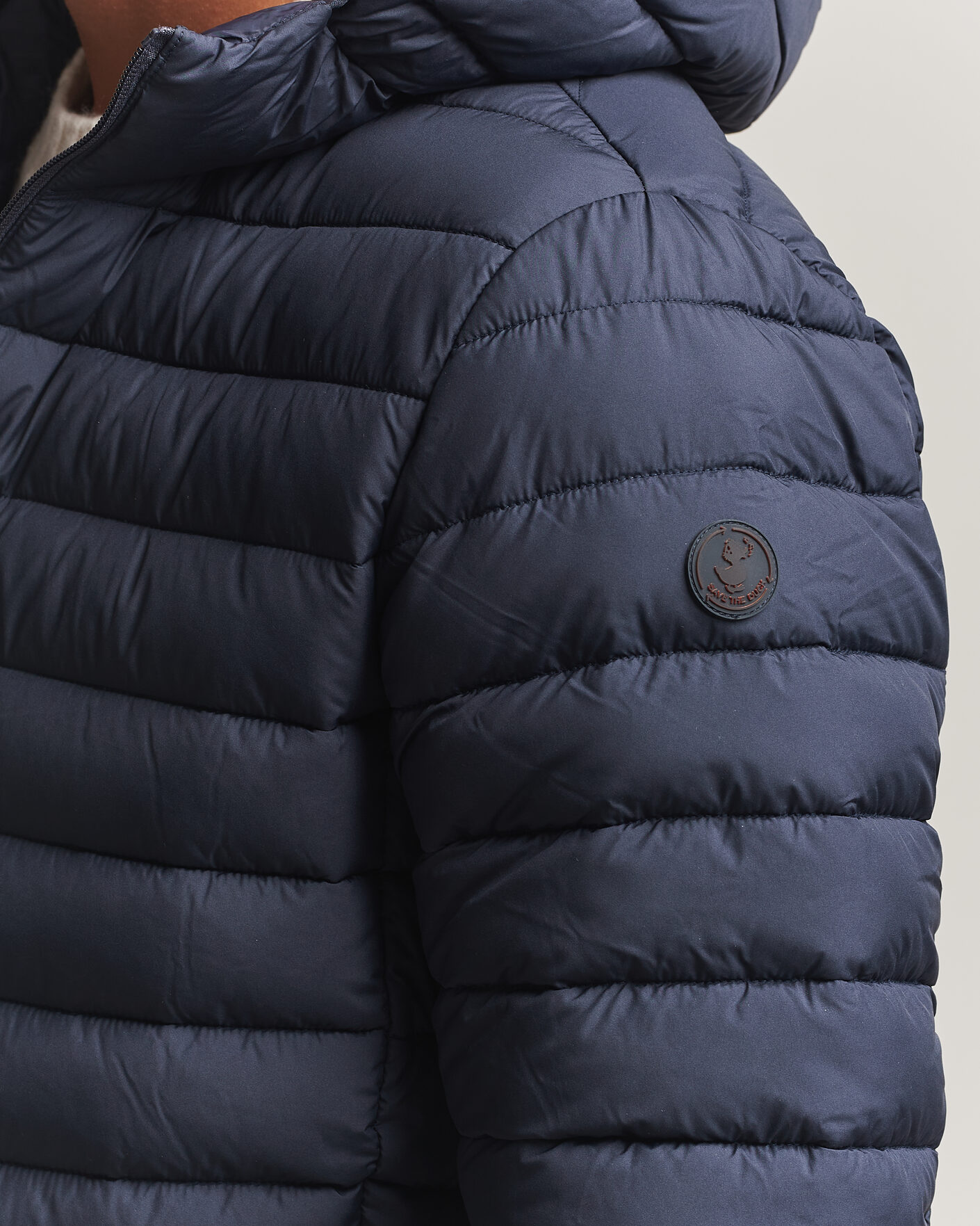 Herr | Jackor | Save The Duck | Juncus Matt Lightweight Hood Jacket Blue Black