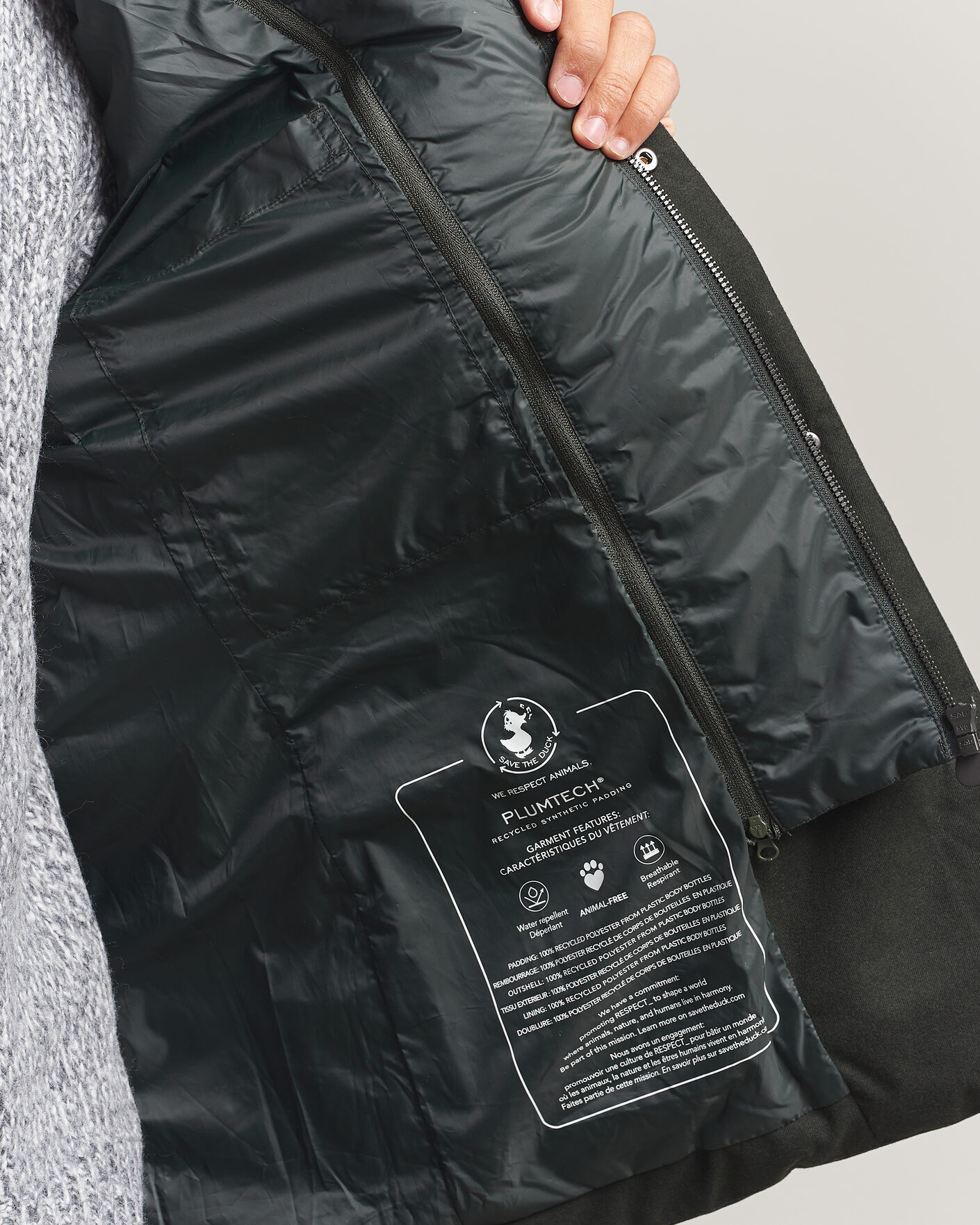 Herr | Jackor | Save The Duck | Felipe Padded Flannel Jacket Green Black