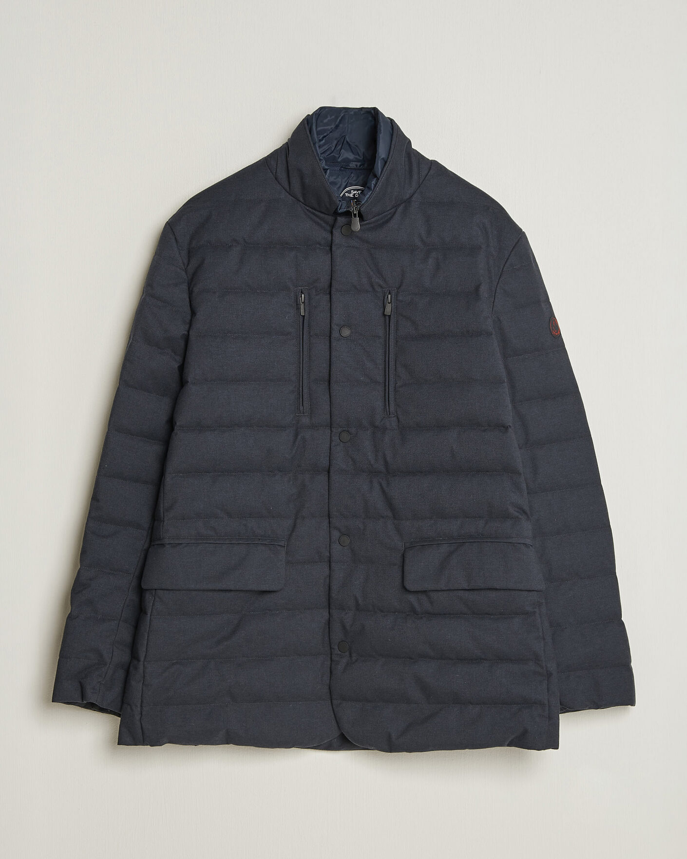 Herr | Jackor | Save The Duck | Felipe Padded Flannel Jacket Navy Blue