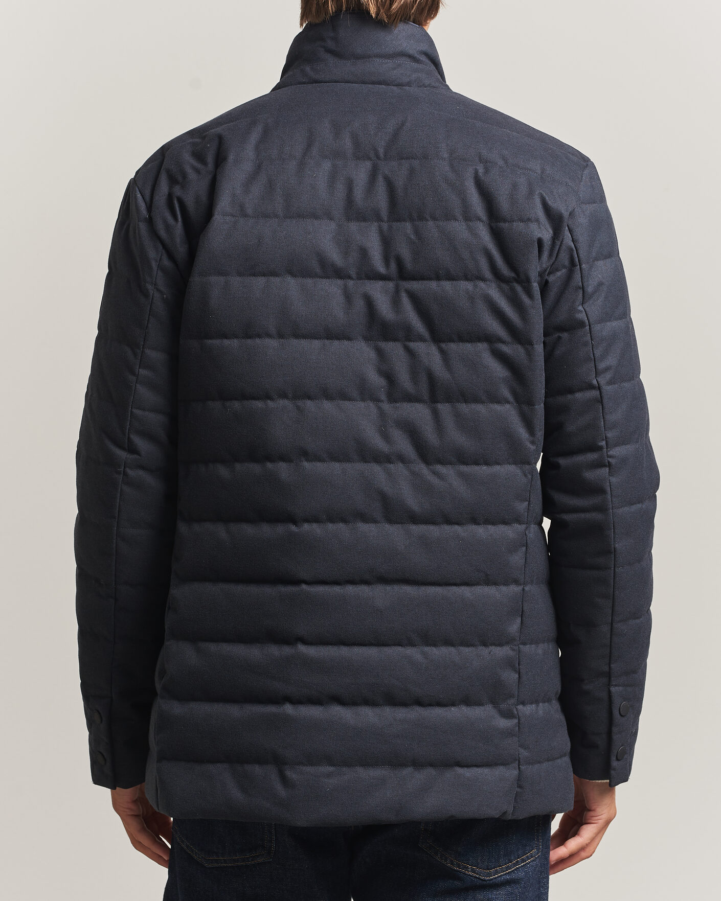 Herr | Jackor | Save The Duck | Felipe Padded Flannel Jacket Navy Blue