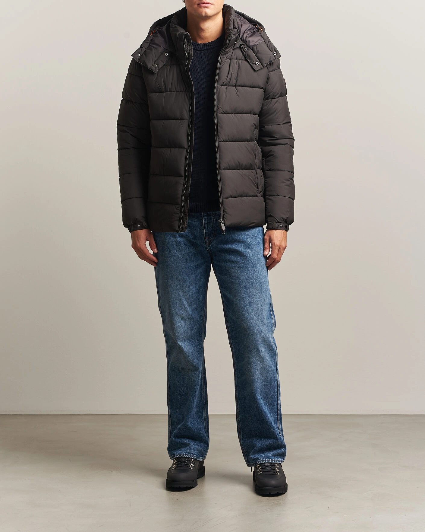 Herr | Jackor | Save The Duck | Boris Matt Padded Puffer Brown Black