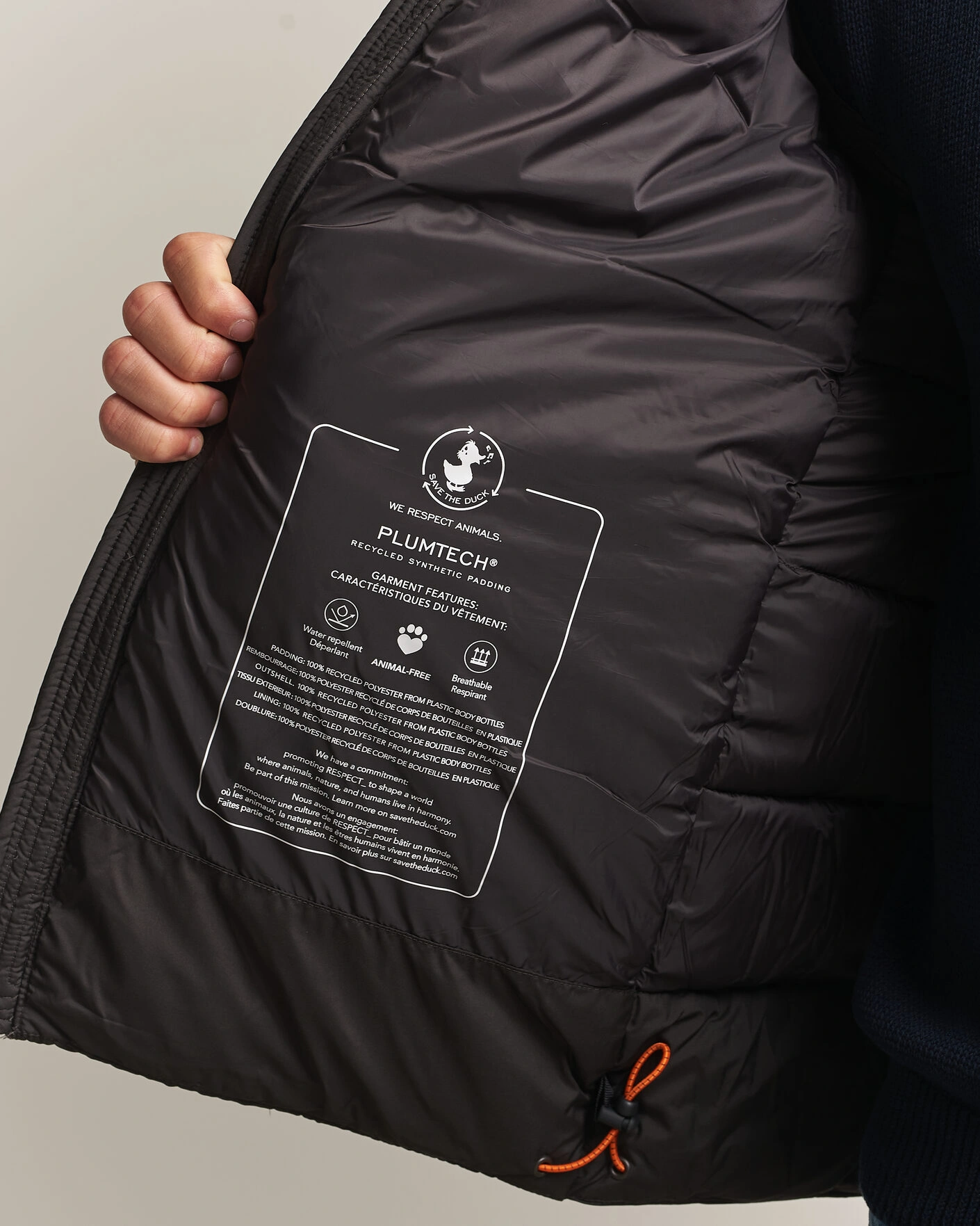 Herr | Jackor | Save The Duck | Boris Matt Padded Puffer Brown Black