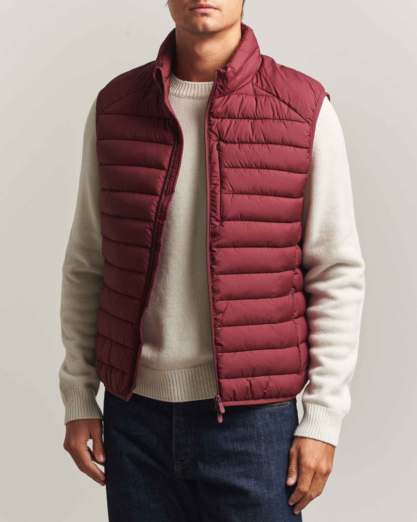Herr | Västar | Save The Duck | Rhus Matt Lightweight Vest Wine Red