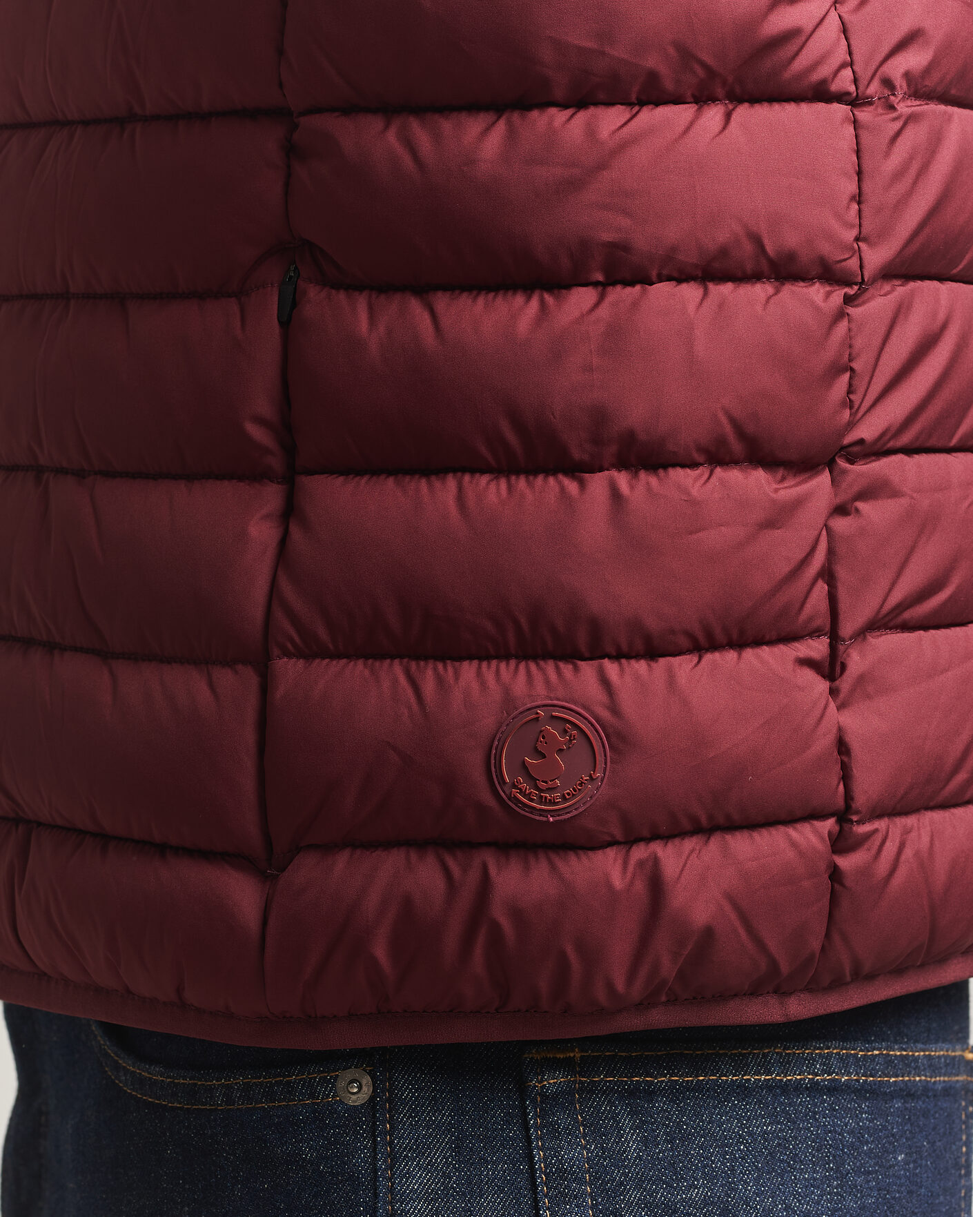 Herr | Västar | Save The Duck | Rhus Matt Lightweight Vest Wine Red