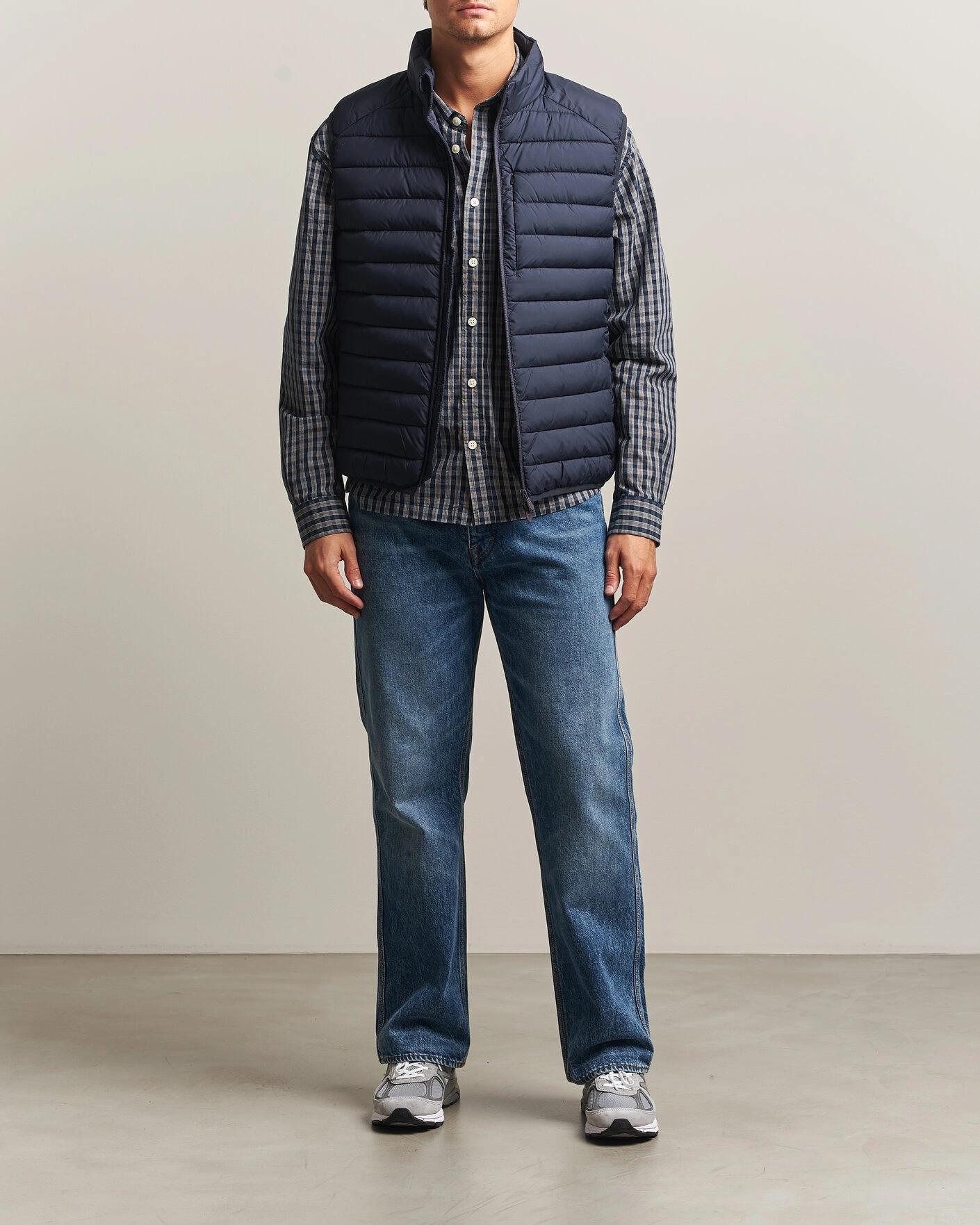 Herr | Västar | Save The Duck | Rhus Matt Lightweight Vest Blue Black