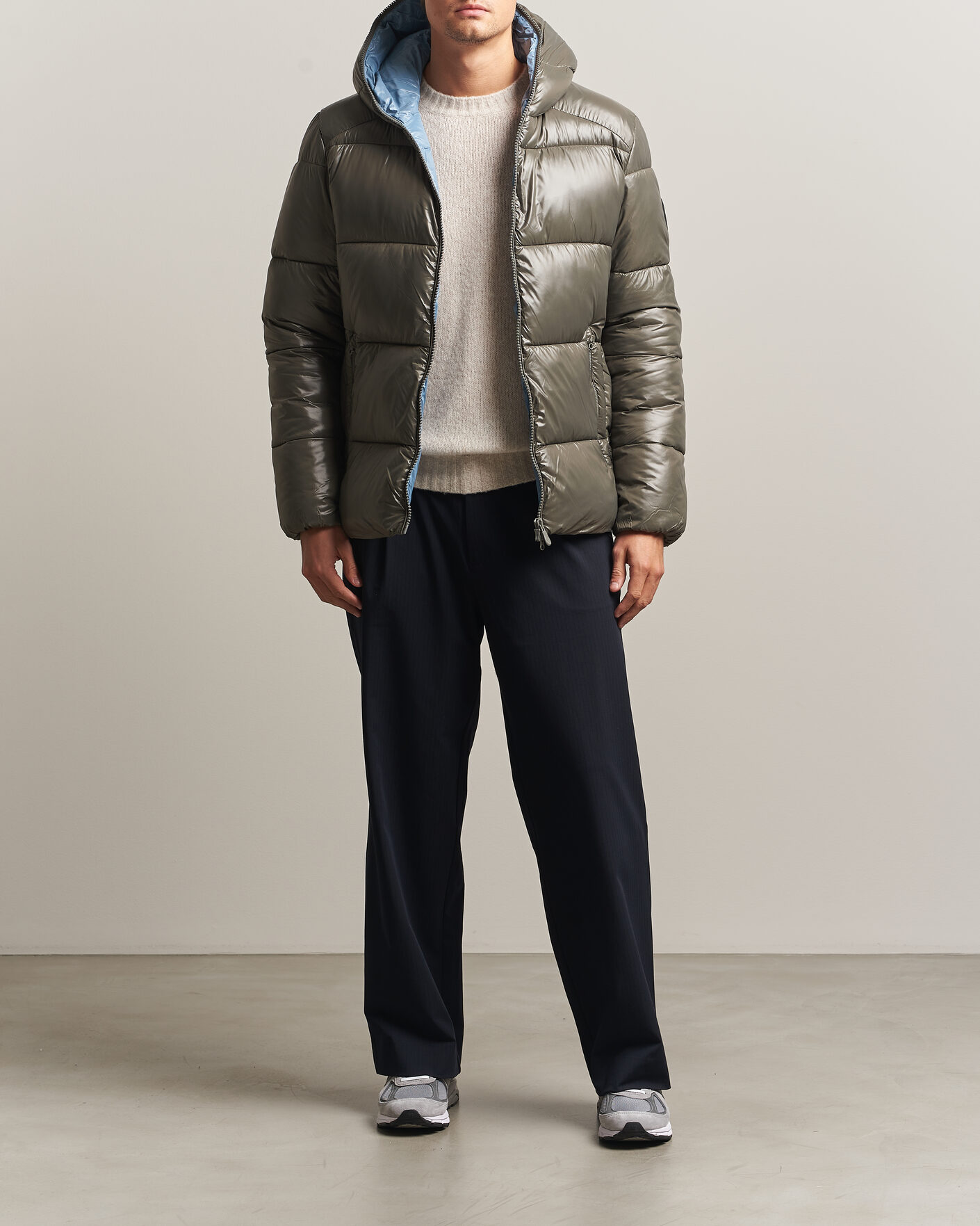 Herr | Jackor | Save The Duck | Edgard Padded Puffer Gunmetal Grey